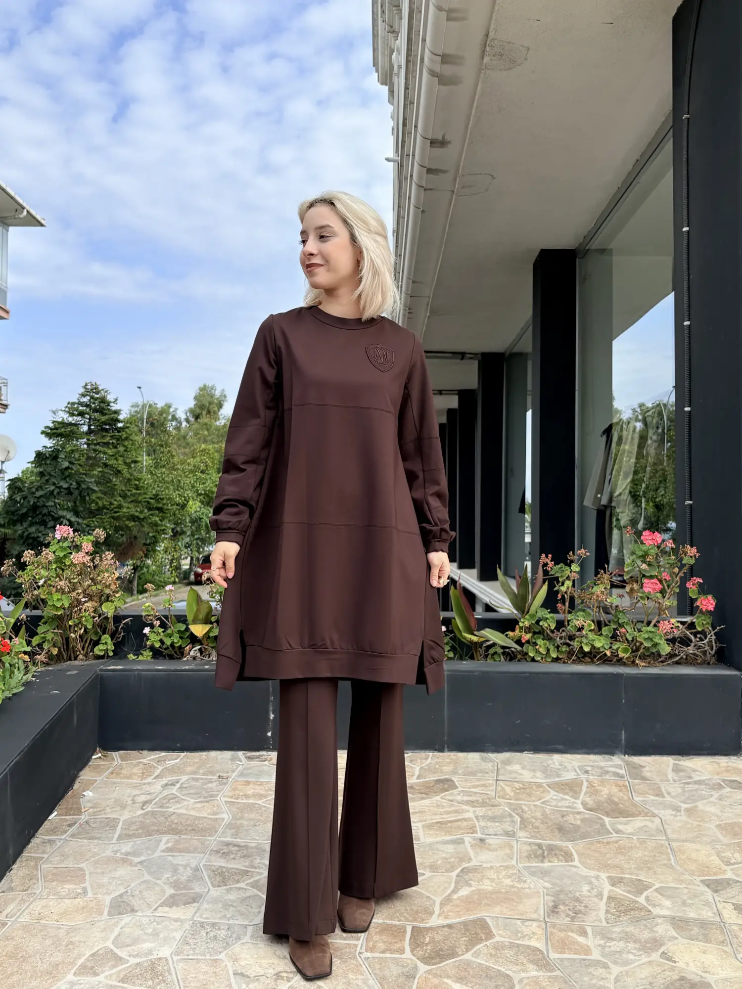 Misswhence Nervür Detaylı Çelik Örme Pantolon 40110