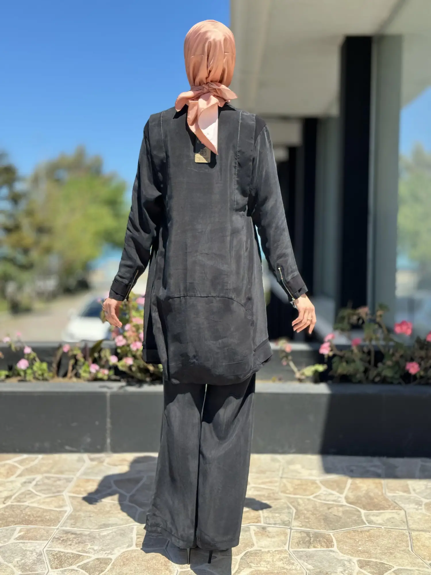 Misswhence Önü Dikiş Detaylı İspanyol Cupra İpek Pantolon 35122