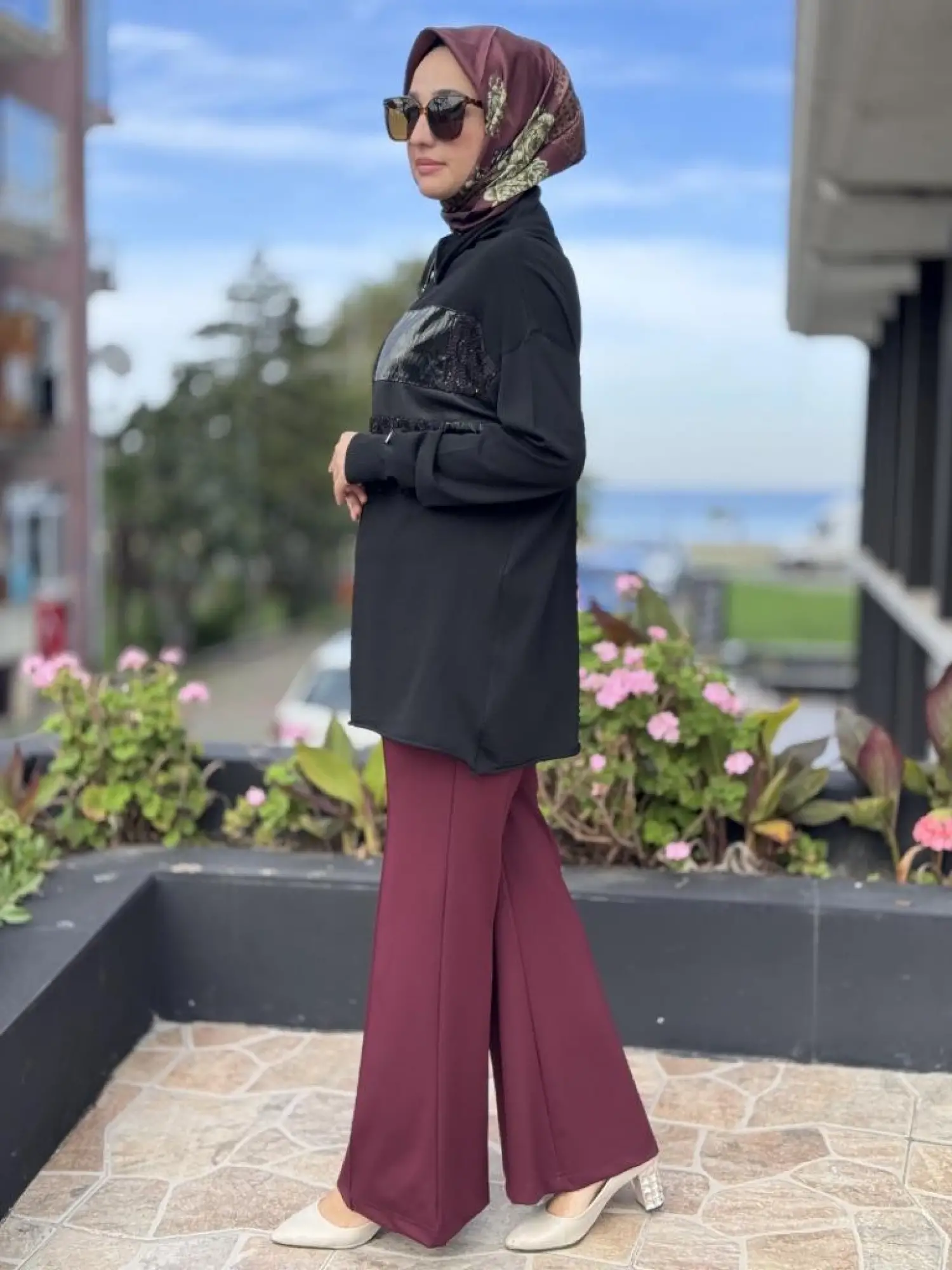 Misswhence Önü Nervür Detaylı Örme Pantolon 38105