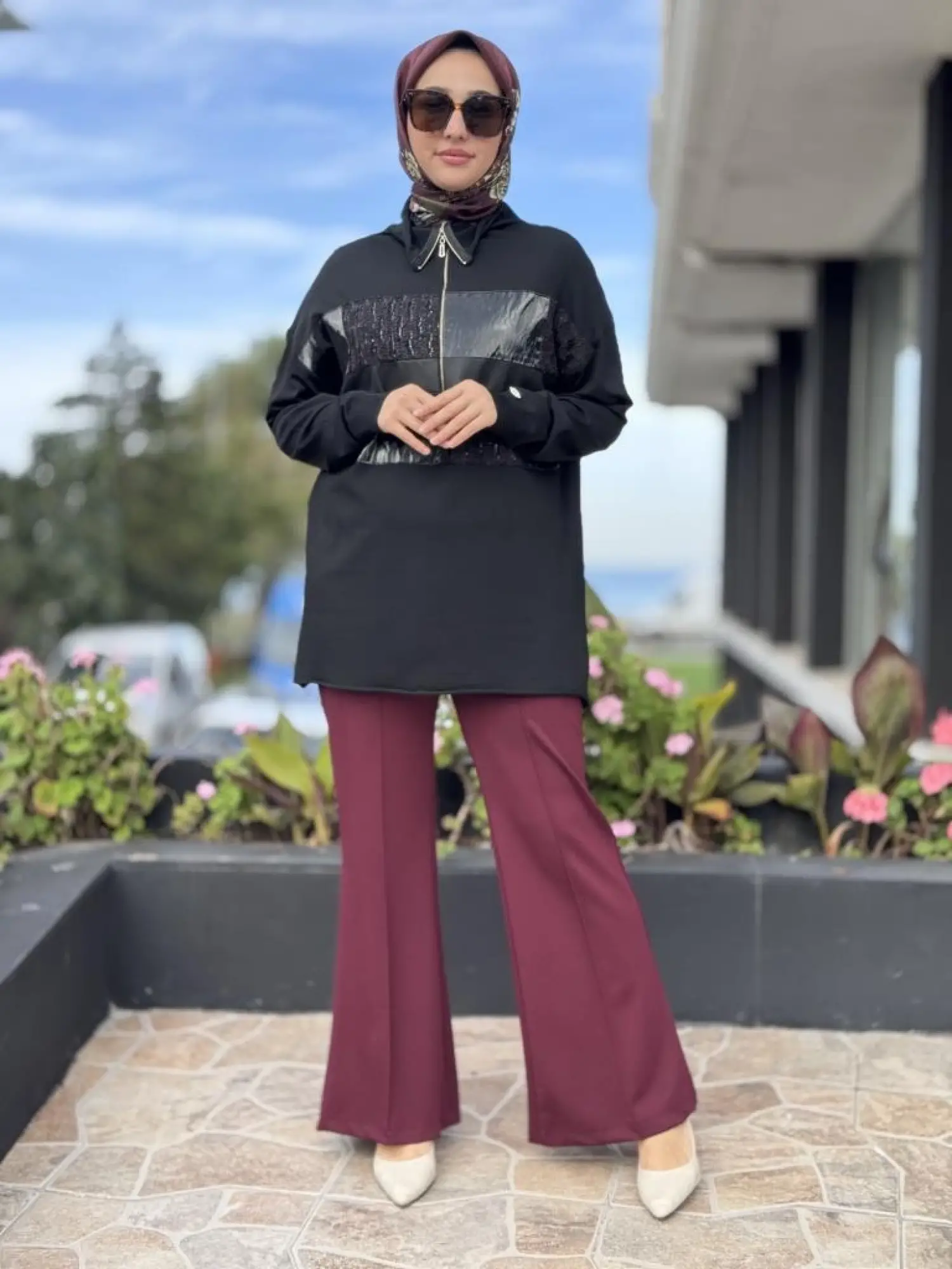 Misswhence Önü Nervür Detaylı Örme Pantolon 38105