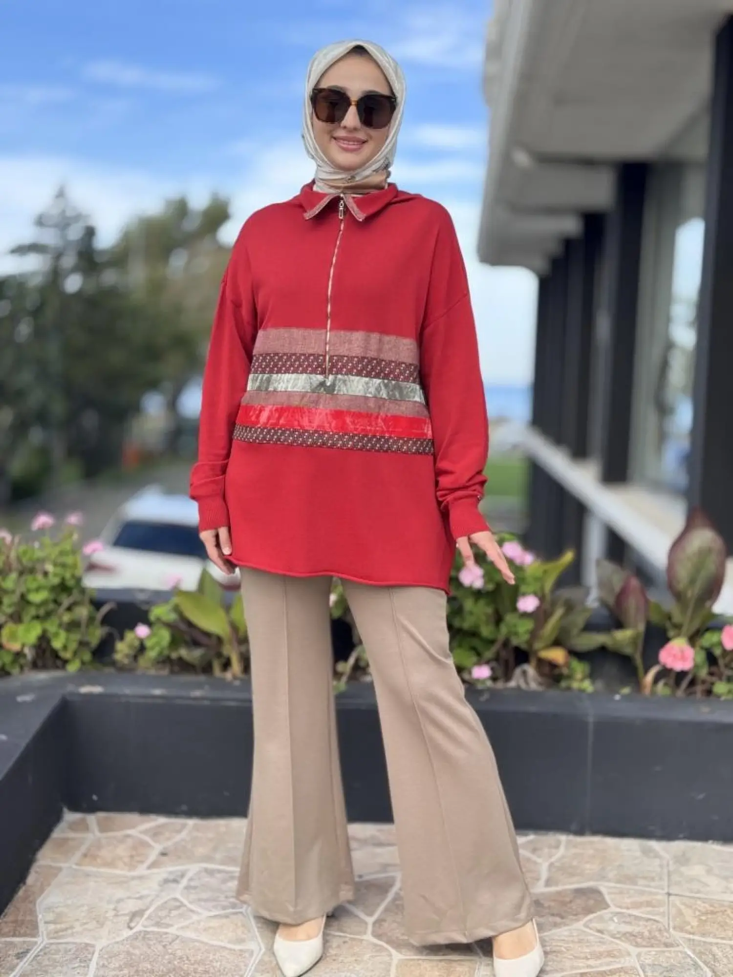 Misswhence Önü Nervür Detaylı Örme Pantolon 38105