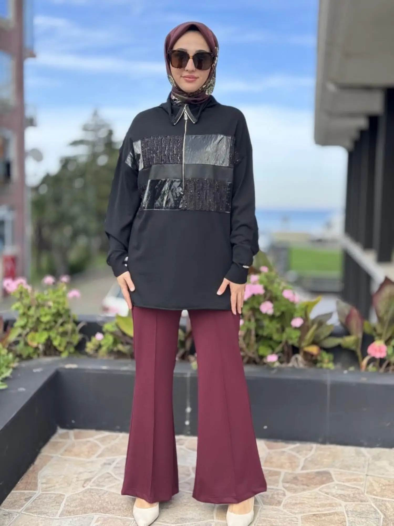 Misswhence Önü Nervür Detaylı Örme Pantolon 38105