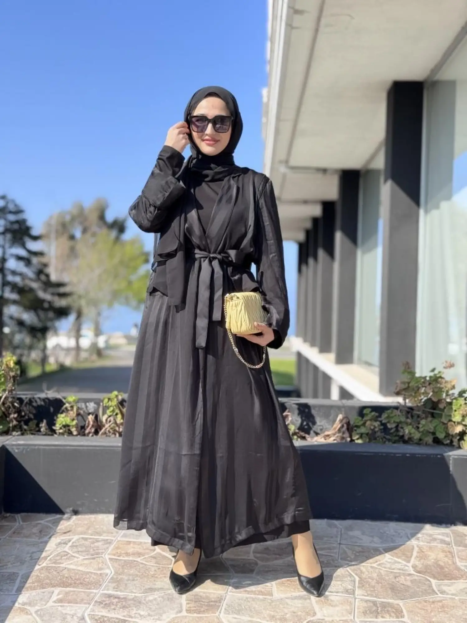 Misswhence Organze Detaylı Kap Elbise Takım 37812