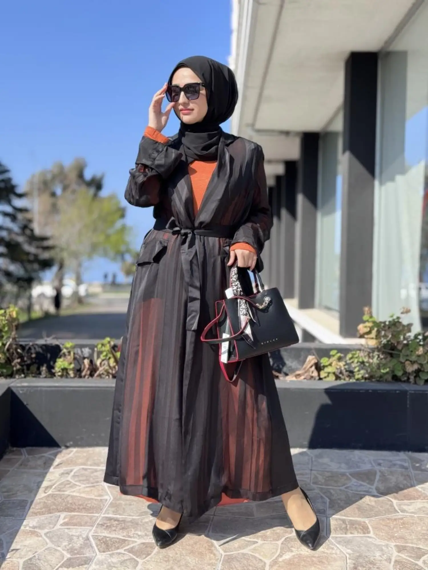 Misswhence Organze Detaylı Kap Elbise Takım 37812