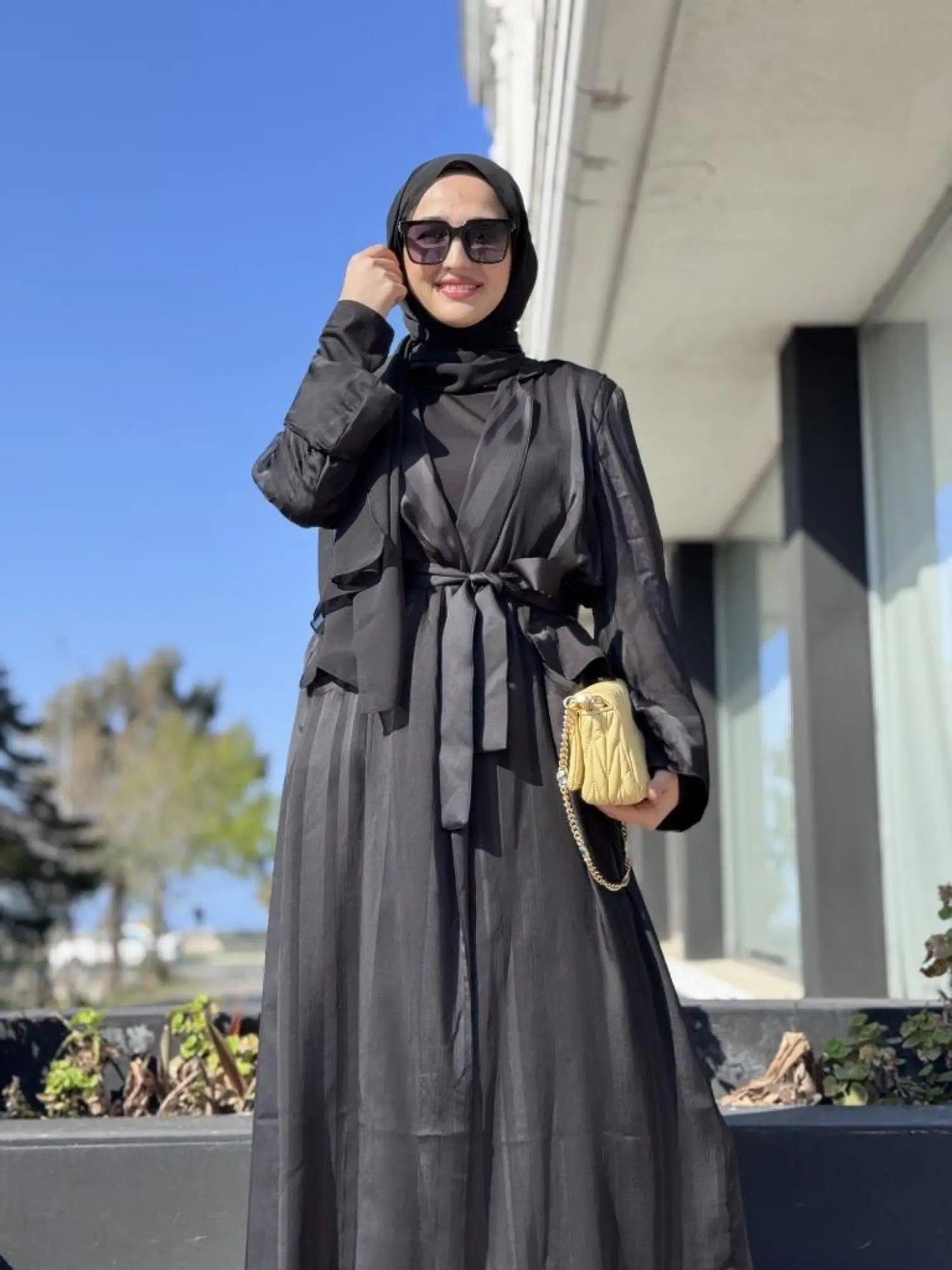 Misswhence Organze Detaylı Kap Elbise Takım 37812