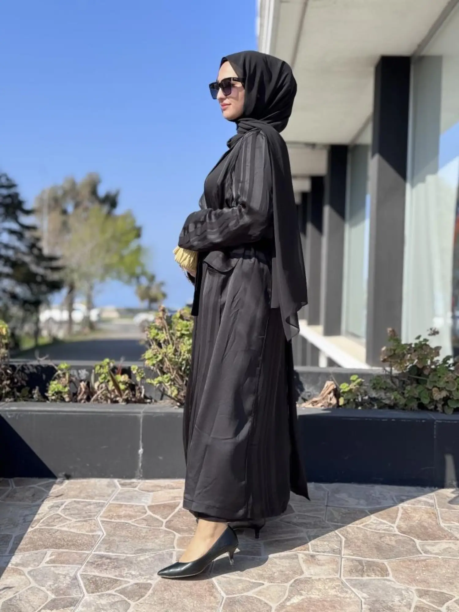 Misswhence Organze Detaylı Kap Elbise Takım 37812