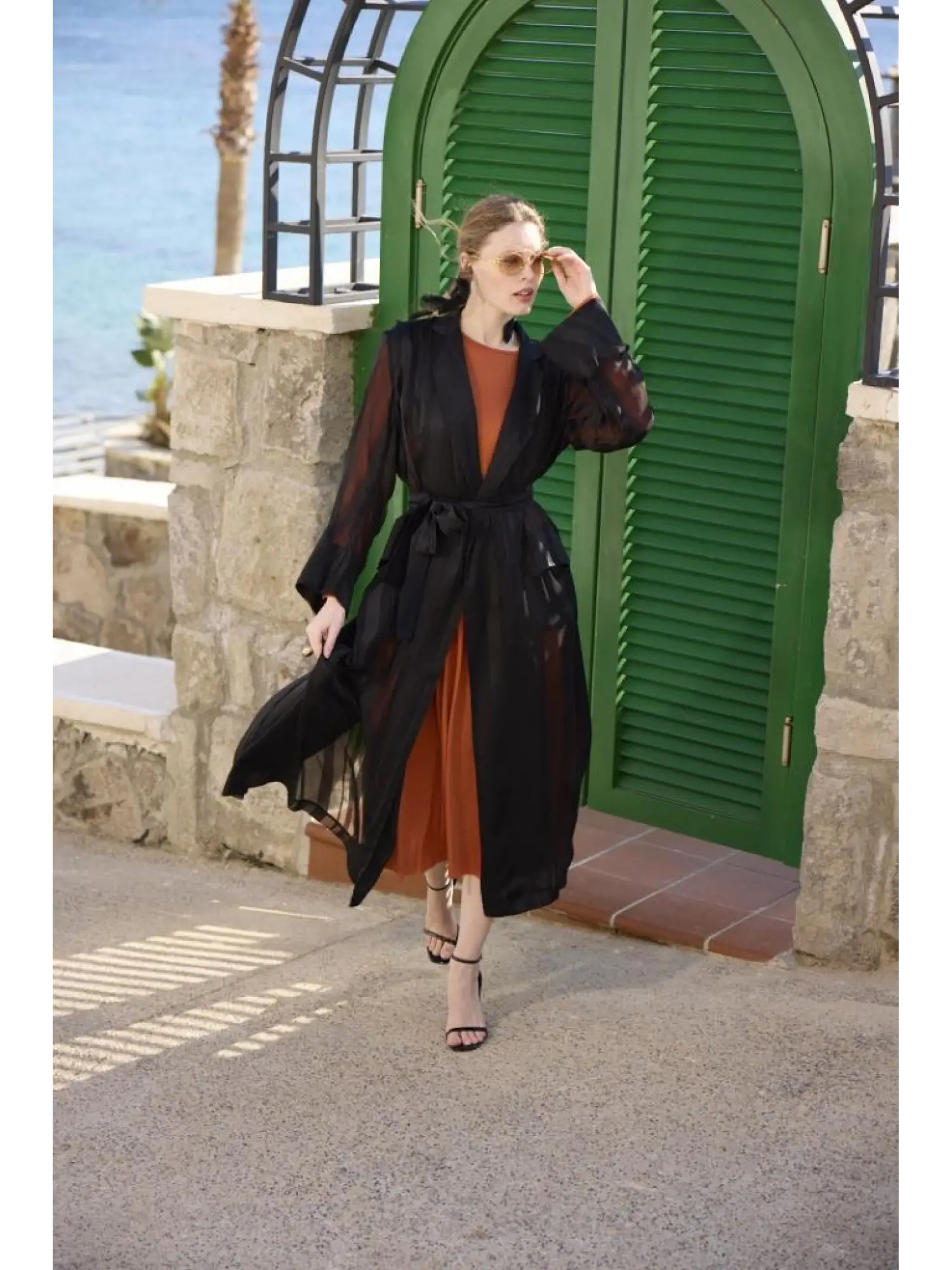 Misswhence Organze Detaylı Kap Elbise Takım 37812