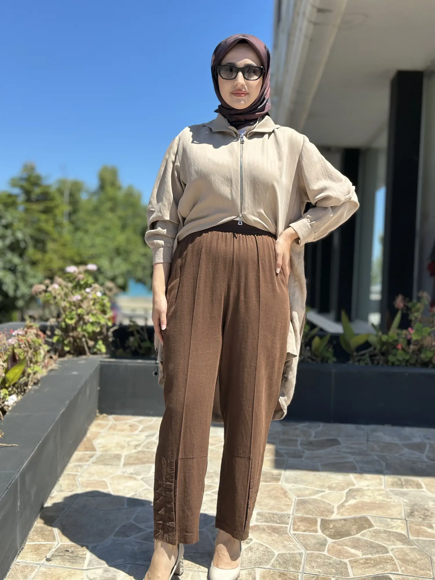 Misswhence Paça Detaylı Keten Pantolon 39121N