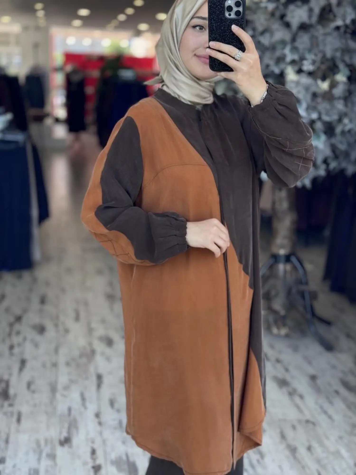 Misswhence Parça Detaylı Çıtçıtlı Cupra İpek Gömlek/Kap 37315