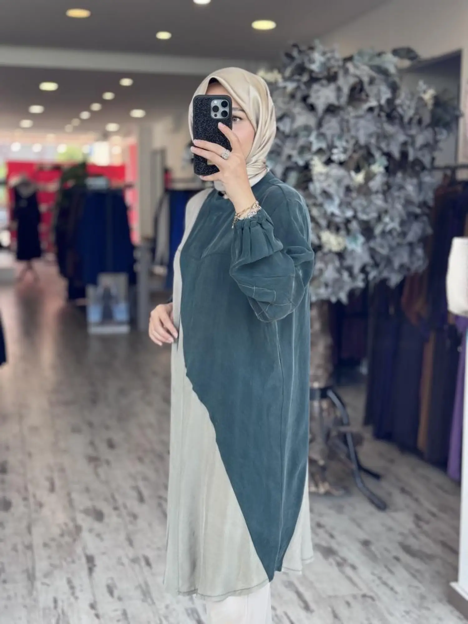 Misswhence Parça Detaylı Çıtçıtlı Cupra İpek Gömlek/Kap 37315