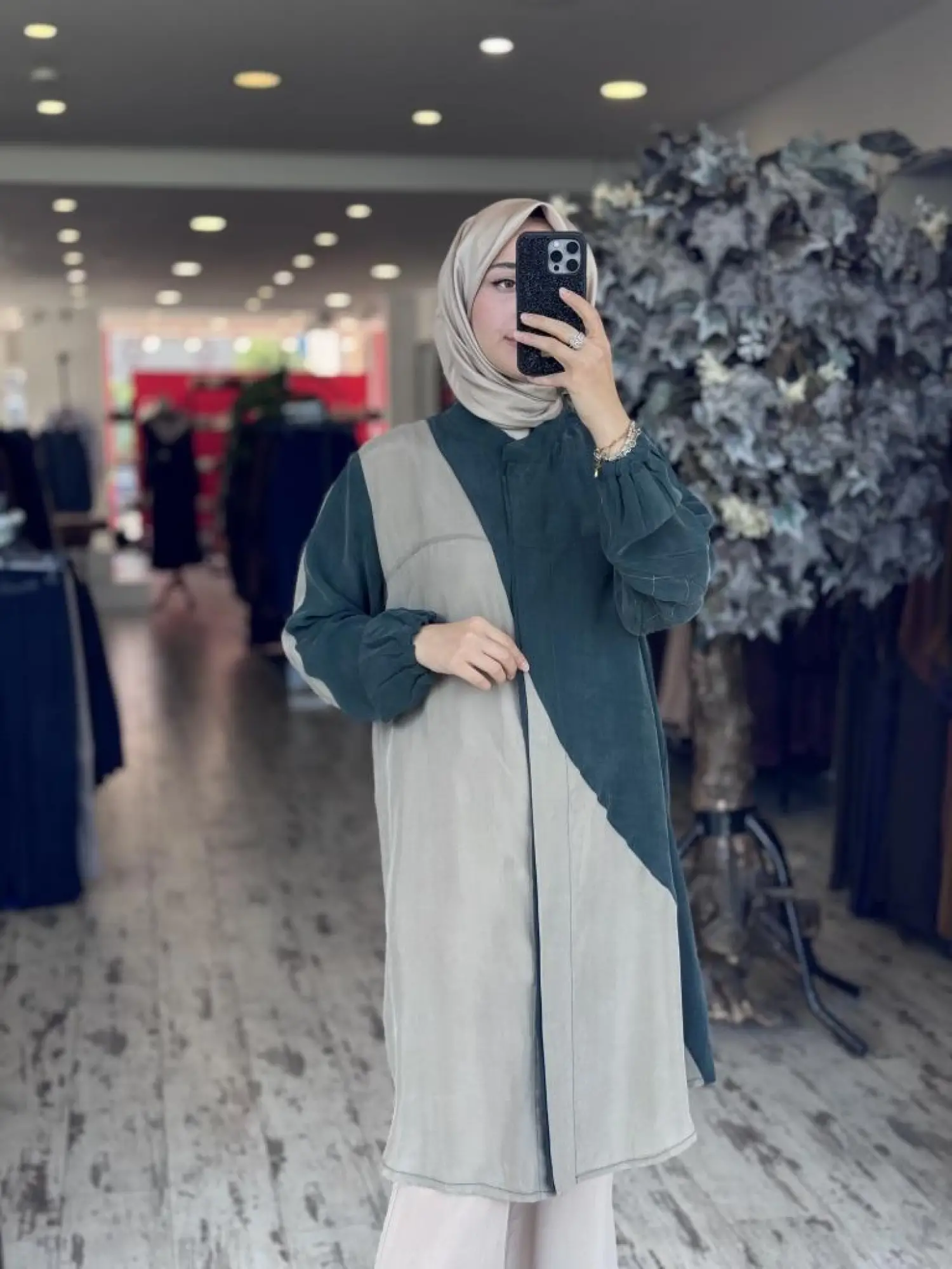 Misswhence Parça Detaylı Çıtçıtlı Cupra İpek Gömlek/Kap 37315