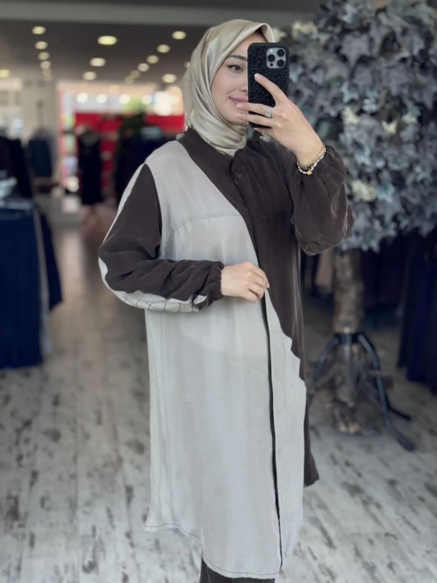 Misswhence Parça Detaylı Çıtçıtlı Cupra İpek Gömlek/Kap 37315