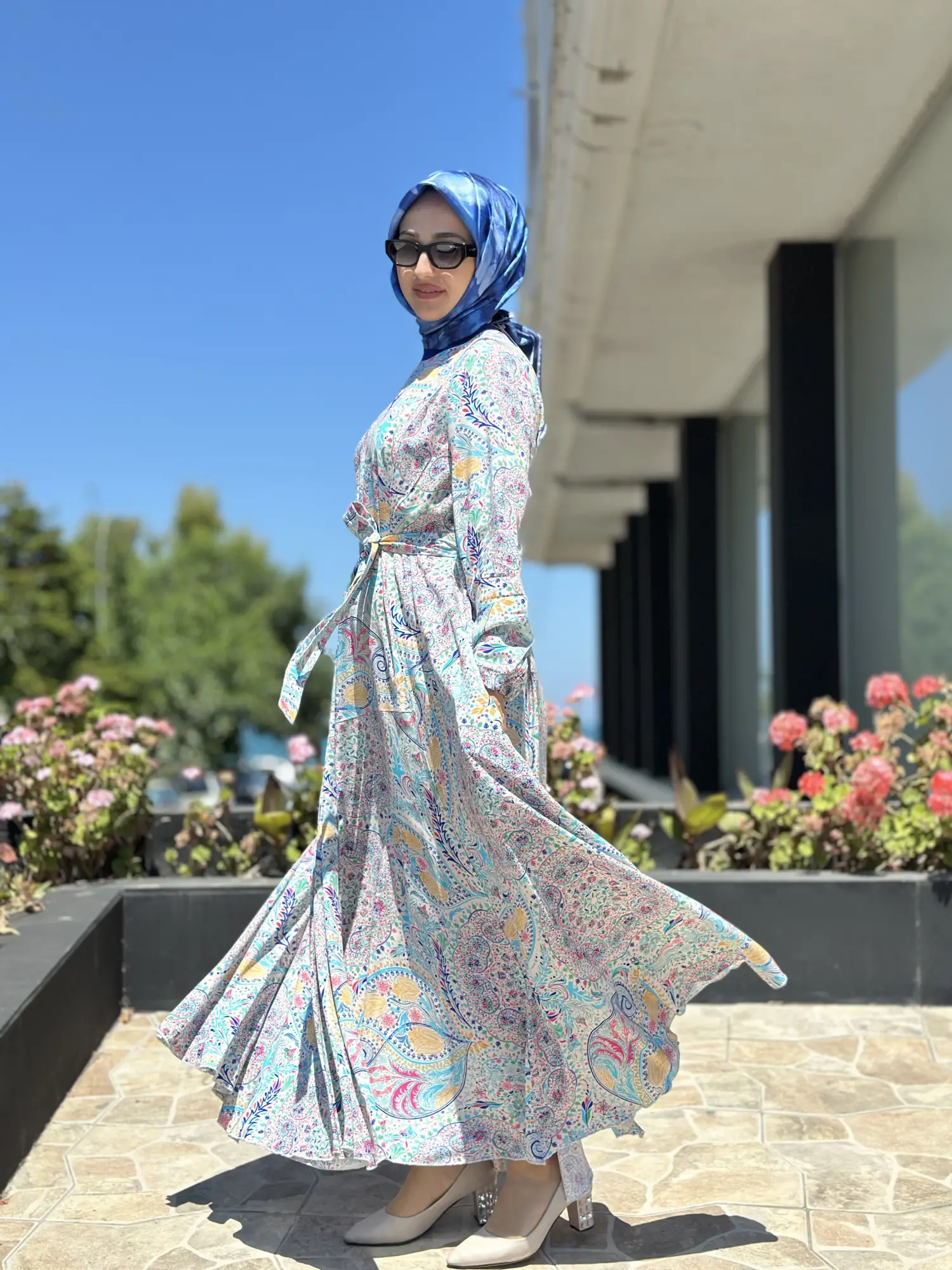 Misswhence Parça Detaylı Viscon Tencel Elbise 39844