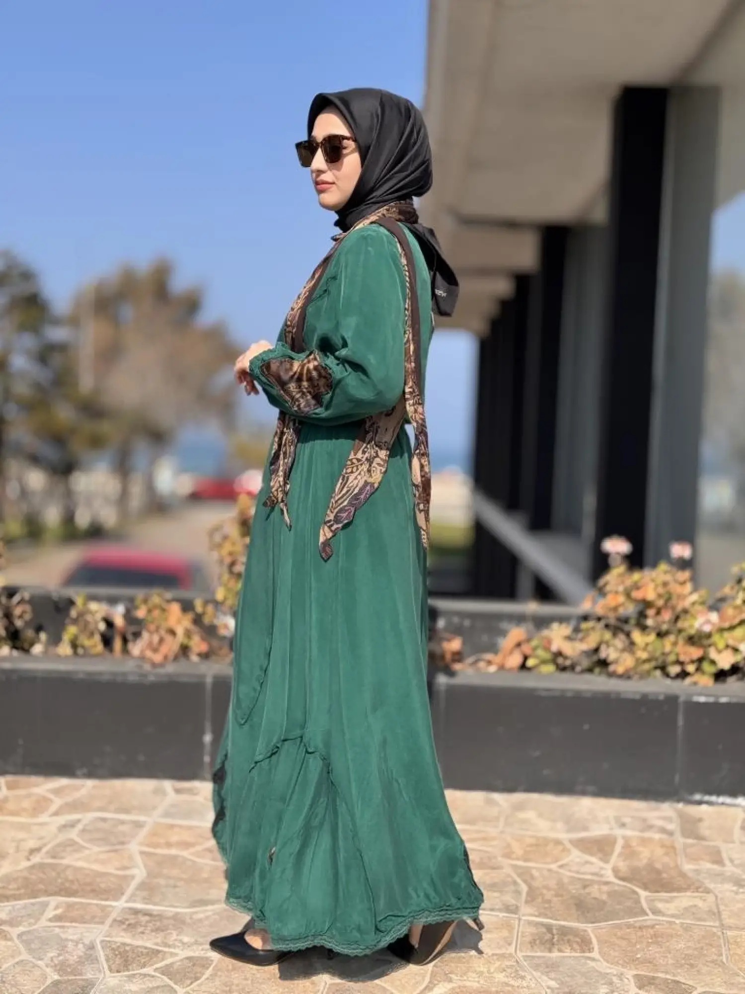 Misswhence Patcwork Detaylı Fistolu Bluz Etek Takım 37003