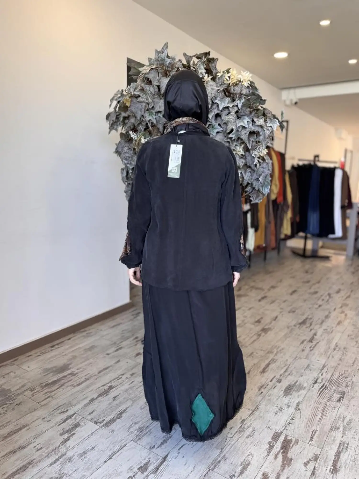 Misswhence Patcwork Detaylı Fistolu Bluz Etek Takım 37003