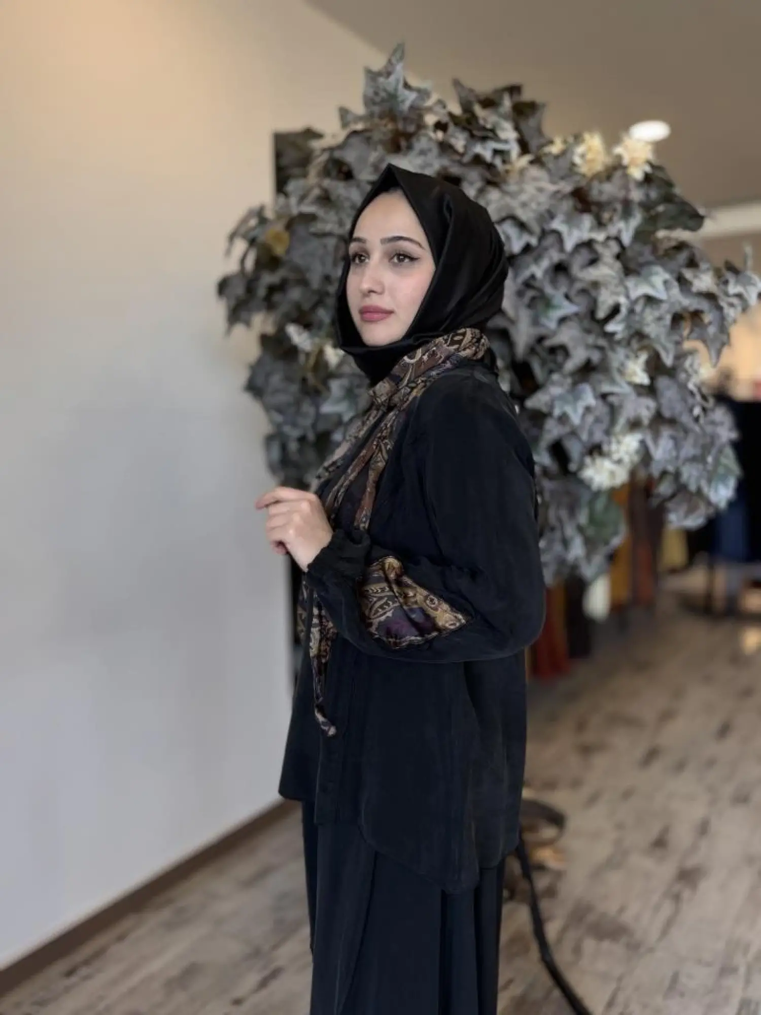 Misswhence Patcwork Detaylı Fistolu Bluz Etek Takım 37003