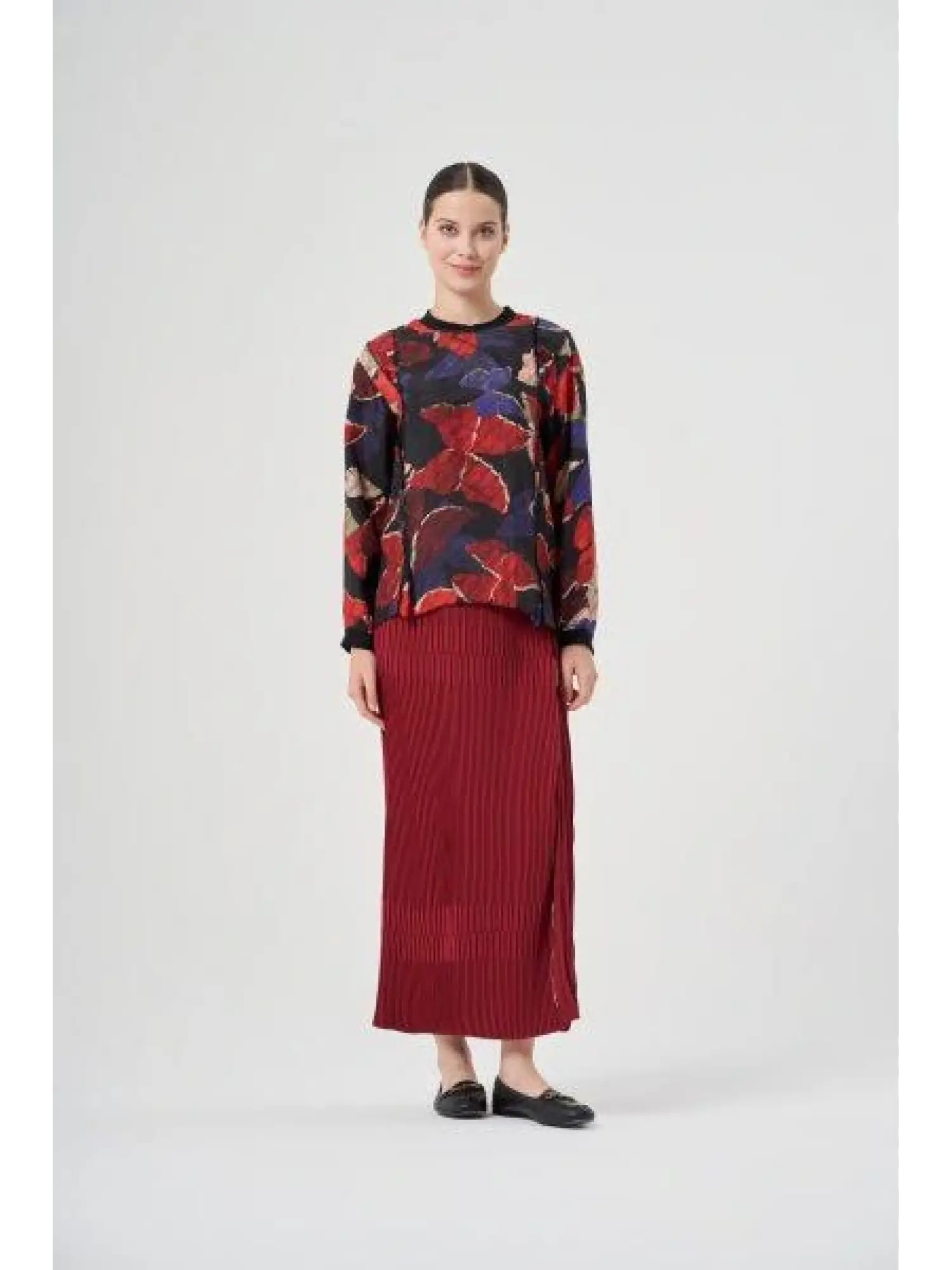 MİSSWHENCE PLİSELİ ETEK(SADECE SARI VE KIRMIZI RENK İÇİN GEÇERLİ) 34903