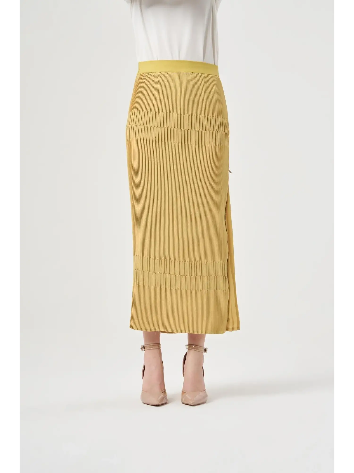 MİSSWHENCE PLİSELİ ETEK(SADECE SARI VE KIRMIZI RENK İÇİN GEÇERLİ) 34903