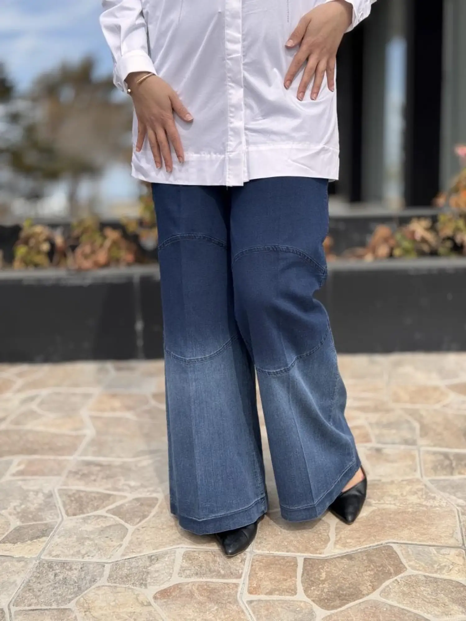 Misswhence Renk Geçişli Likralı Tensel Kot Pantolon 37100