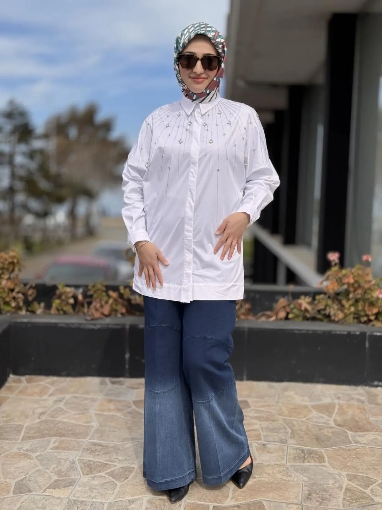 Misswhence Renk Geçişli Likralı Tensel Kot Pantolon 37100