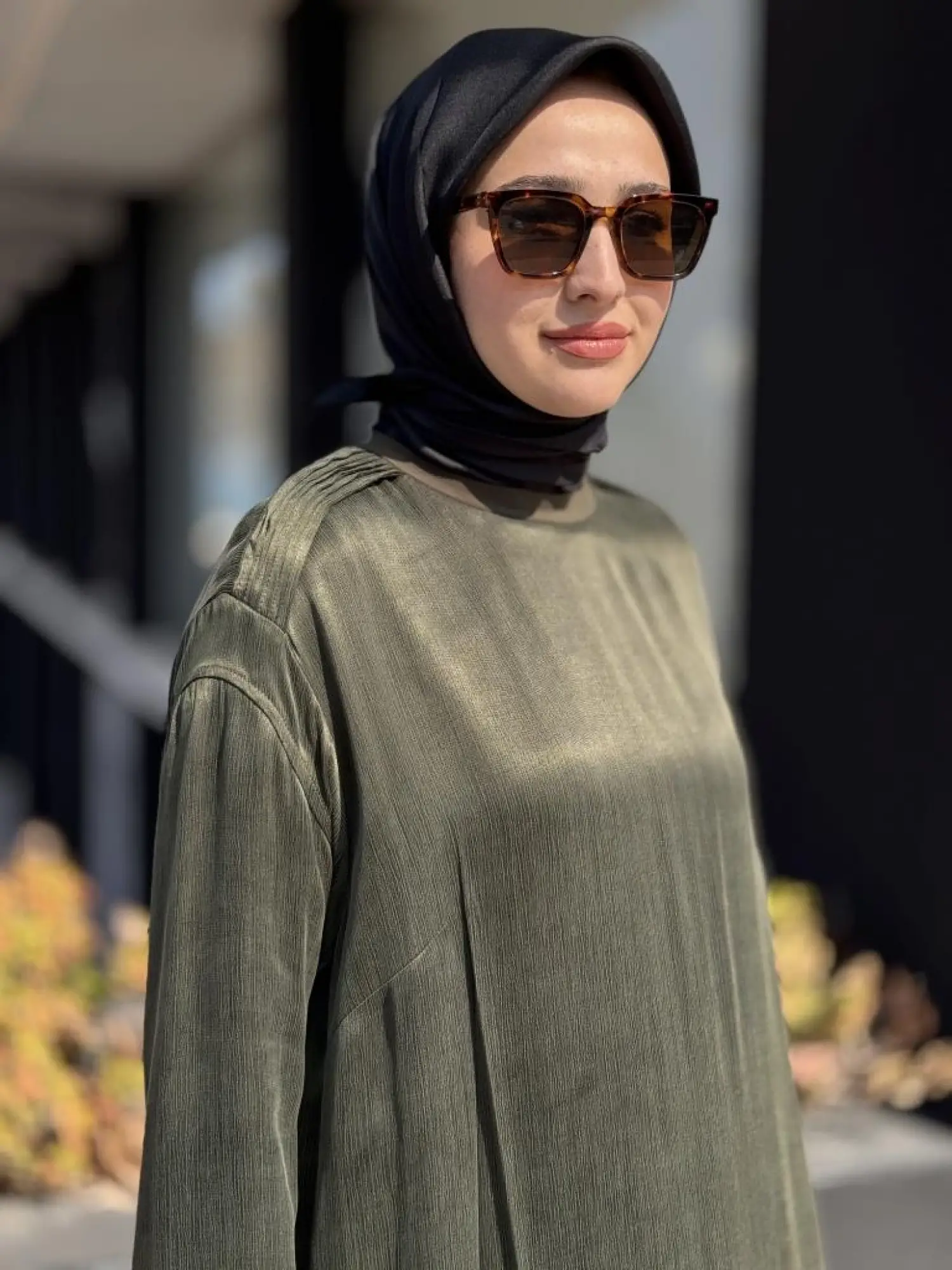 Misswhence Saten İpek Tunik Pantolon Takım 37017