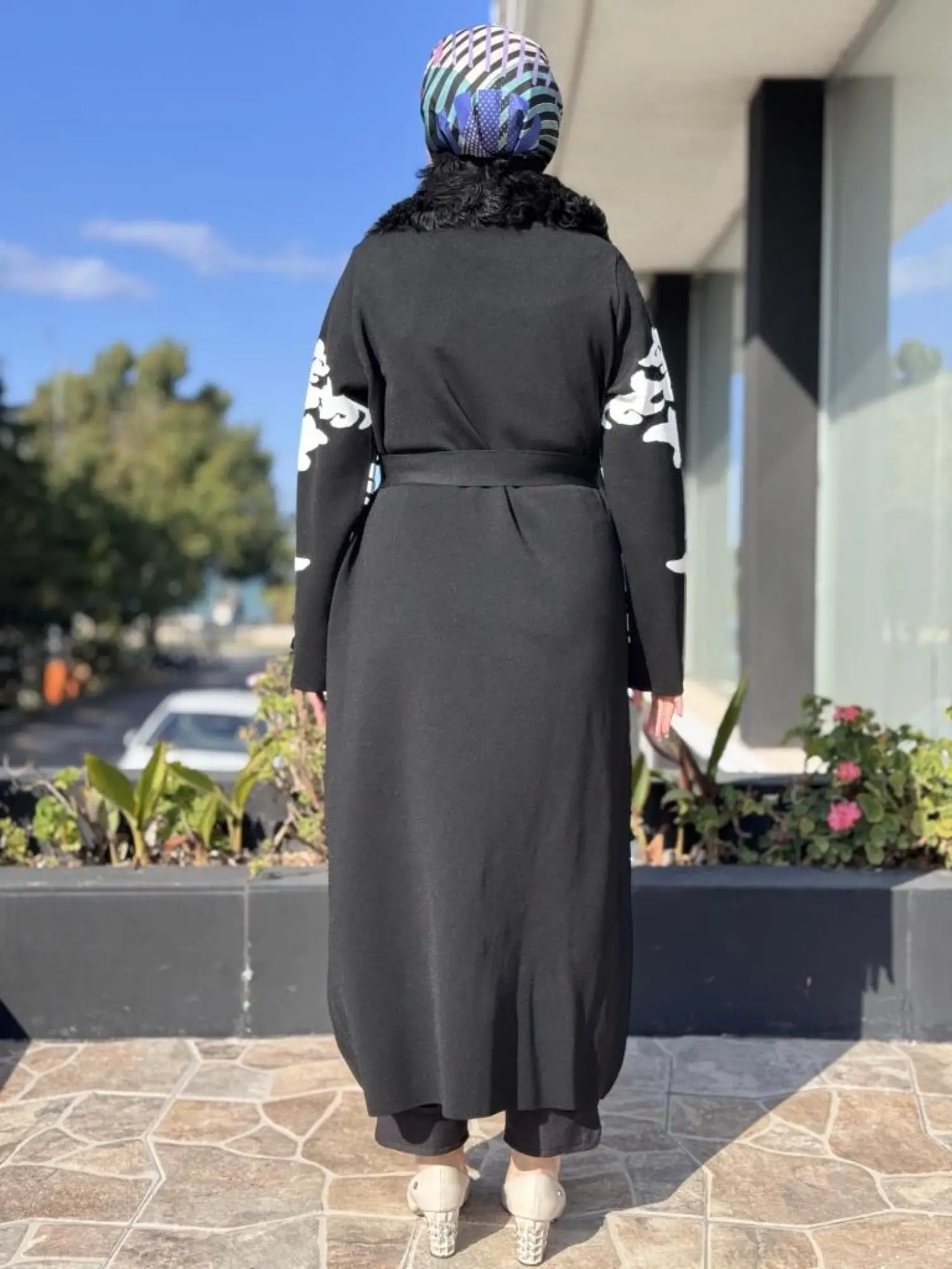 Misswhence Seyyar Kürklü Çelik Örme Fermuarlı Uzun Triko Kap MİSS266