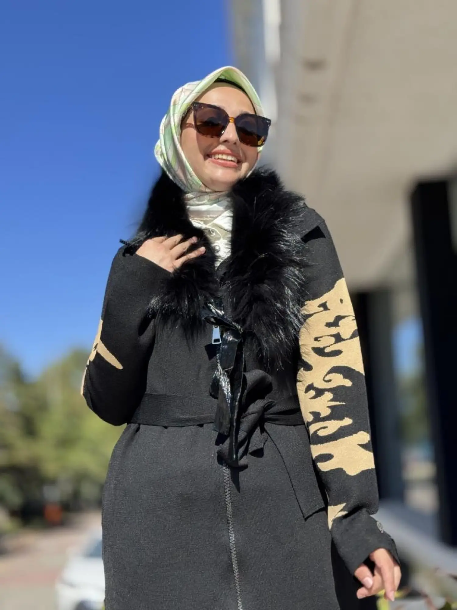 Misswhence Seyyar Kürklü Çelik Örme Fermuarlı Uzun Triko Kap MİSS266