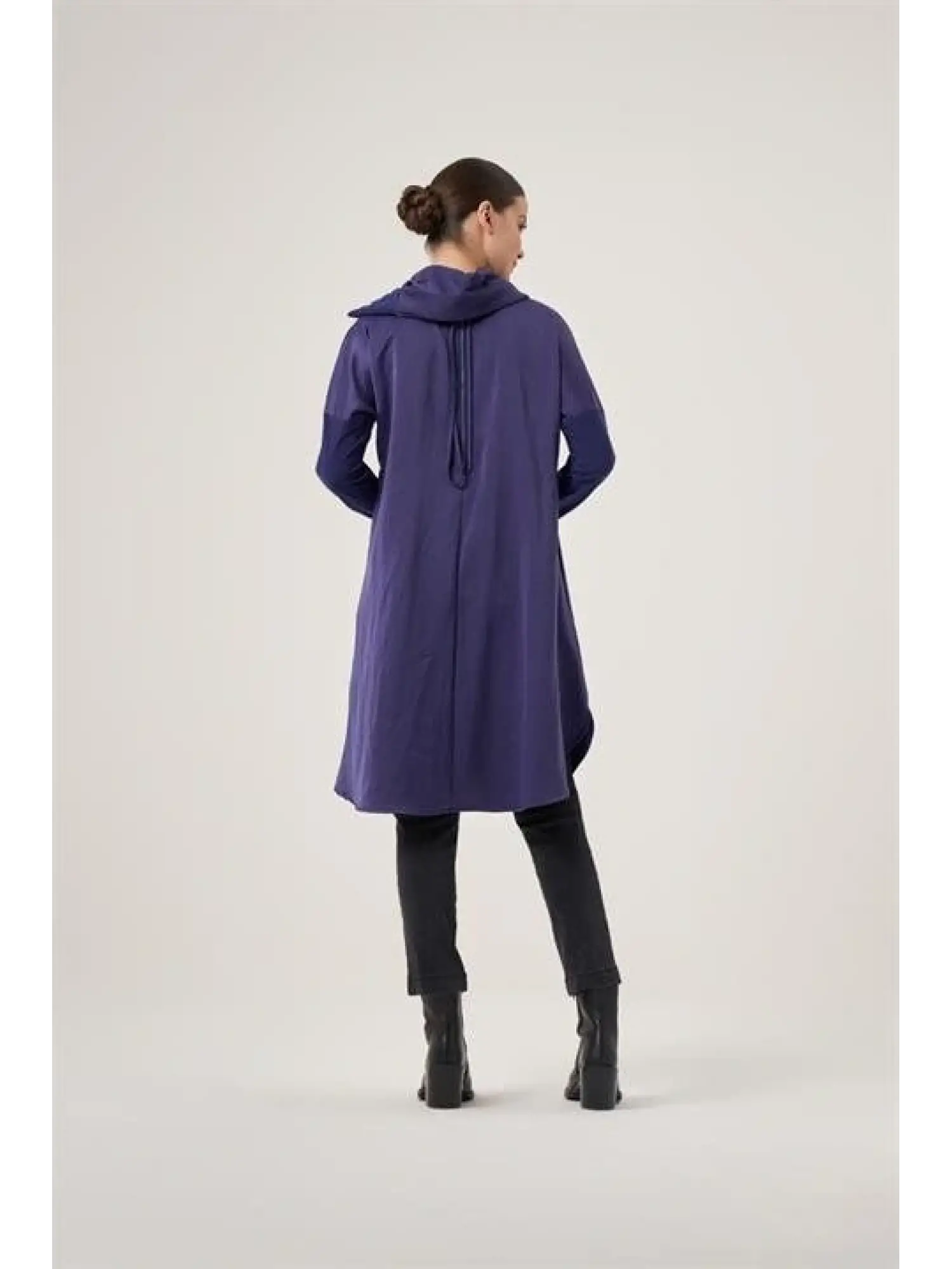 Misswhence Sırtı Fermuarlı Şal Yaka Viscon Tunik 34030