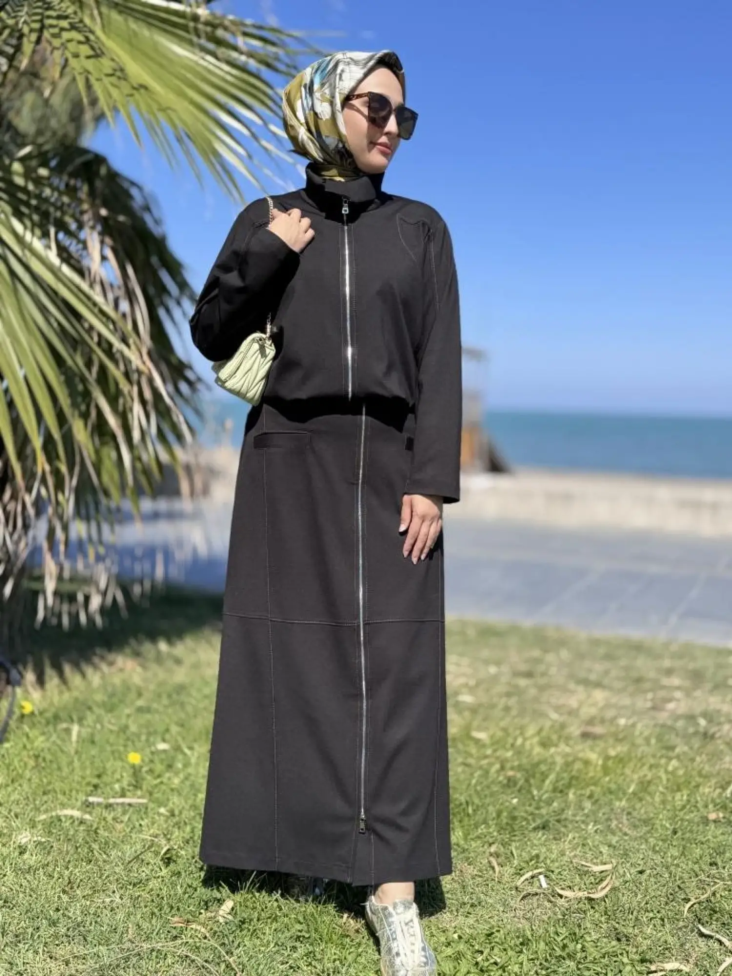 Misswhence Spor Dikişli Fermuarlı Ceket Etek Takım 38201