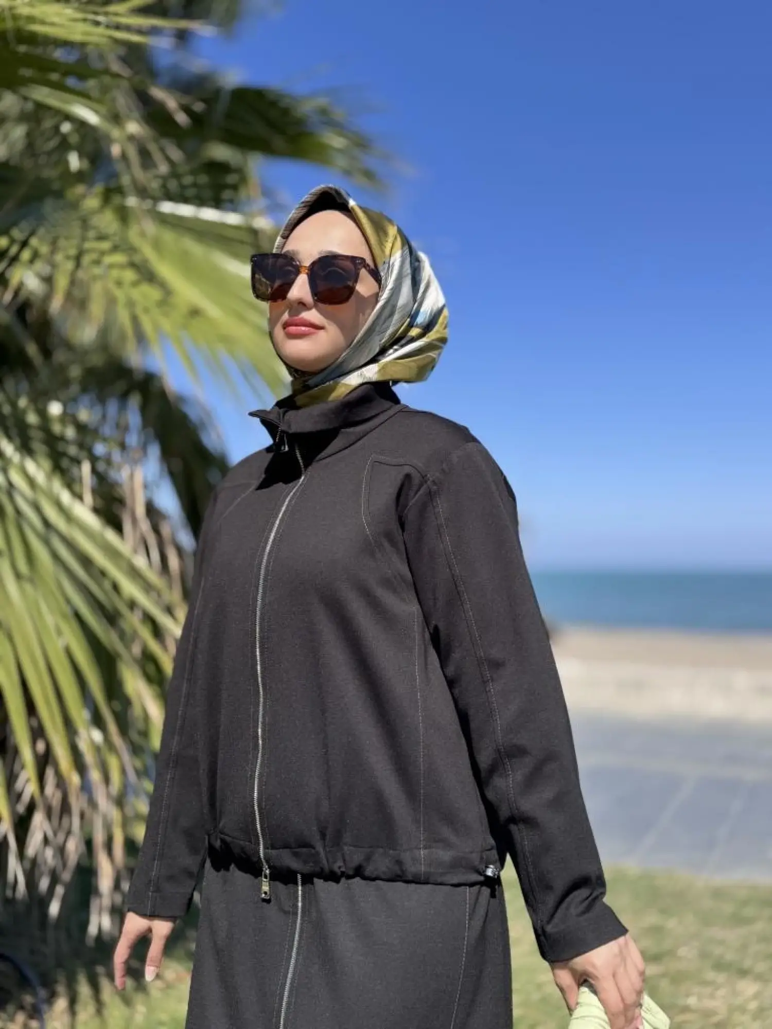 Misswhence Spor Dikişli Fermuarlı Ceket Etek Takım 38201