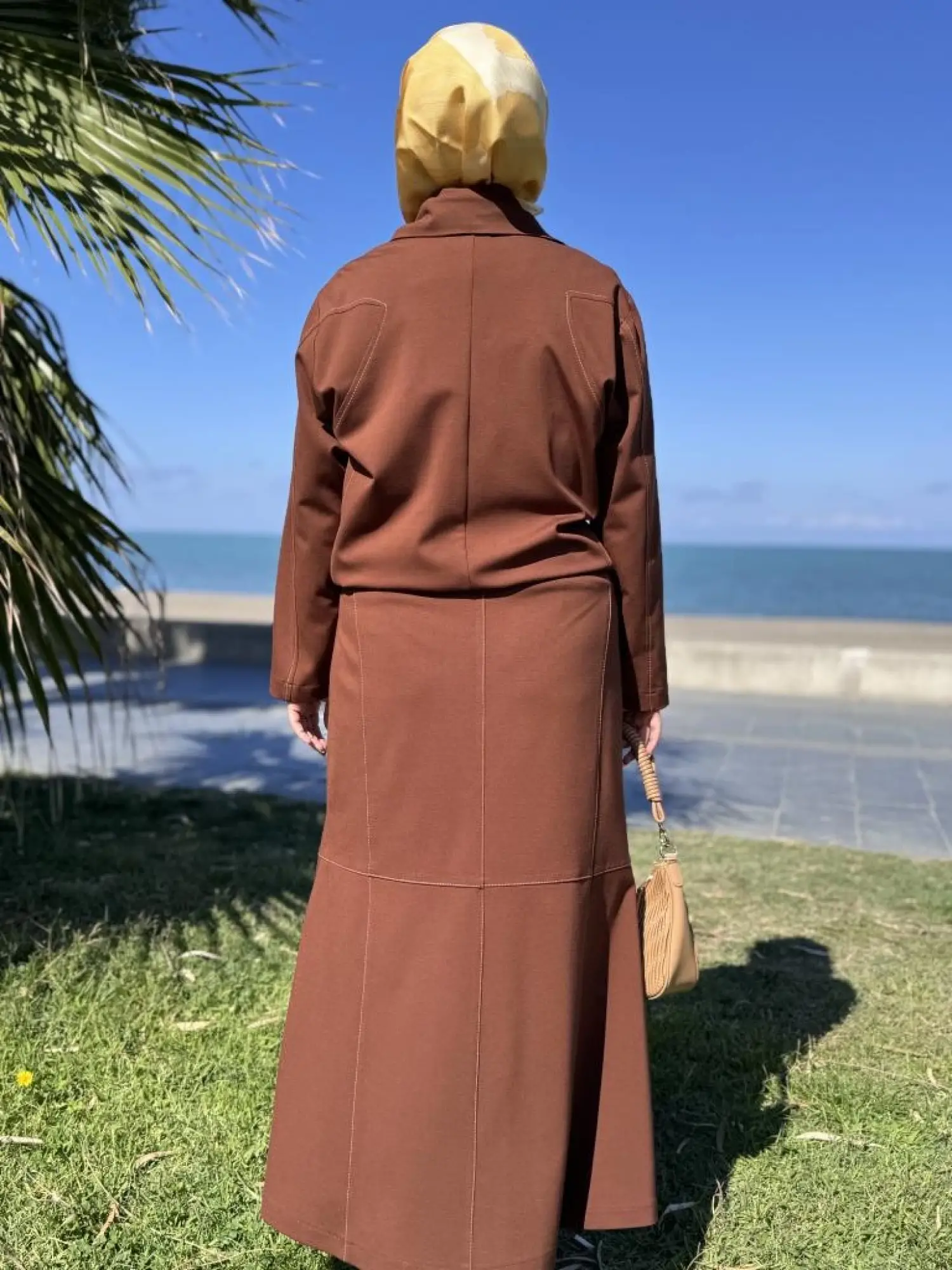 Misswhence Spor Dikişli Fermuarlı Ceket Etek Takım 38201