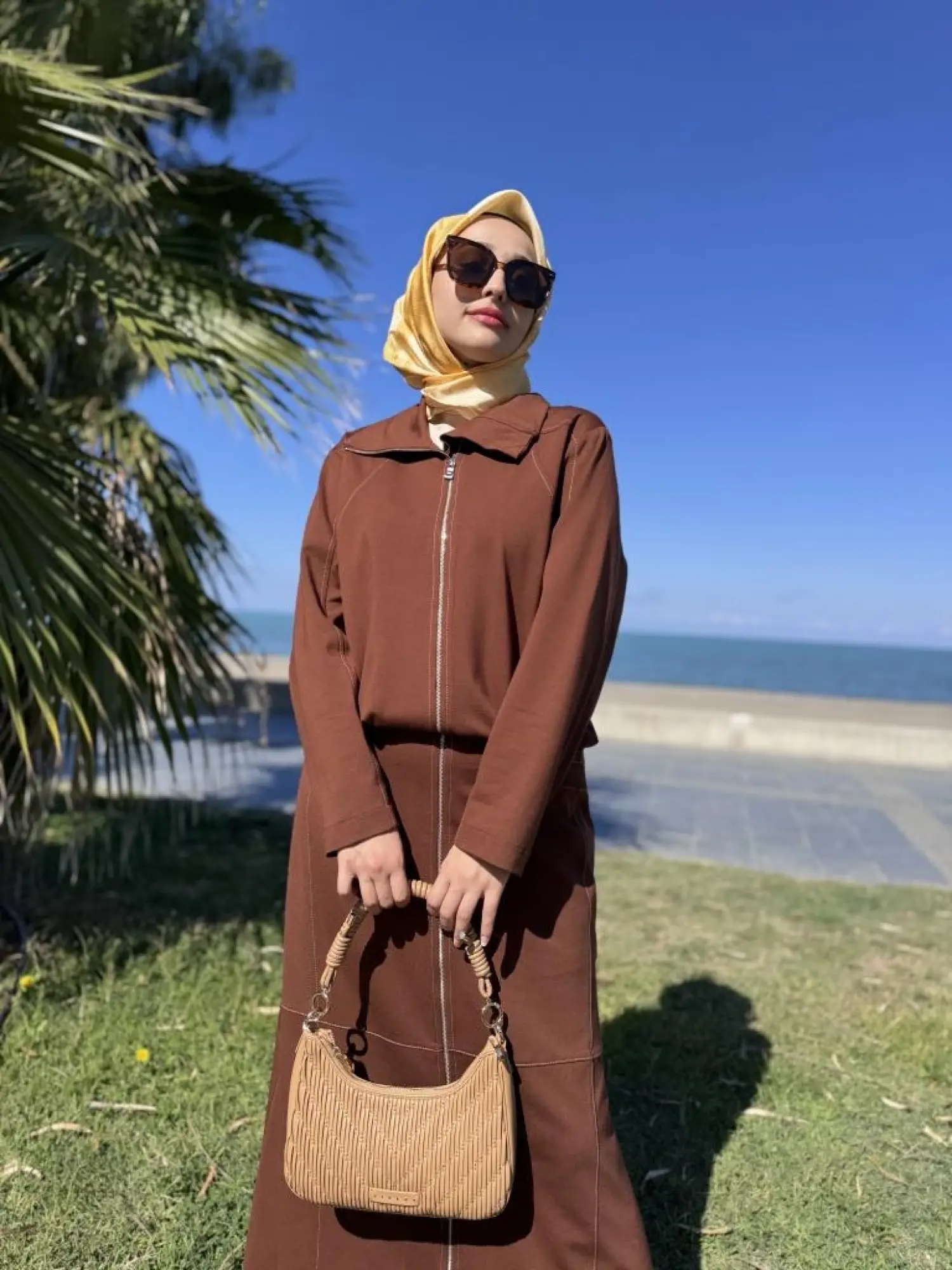 Misswhence Spor Dikişli Fermuarlı Ceket Etek Takım 38201