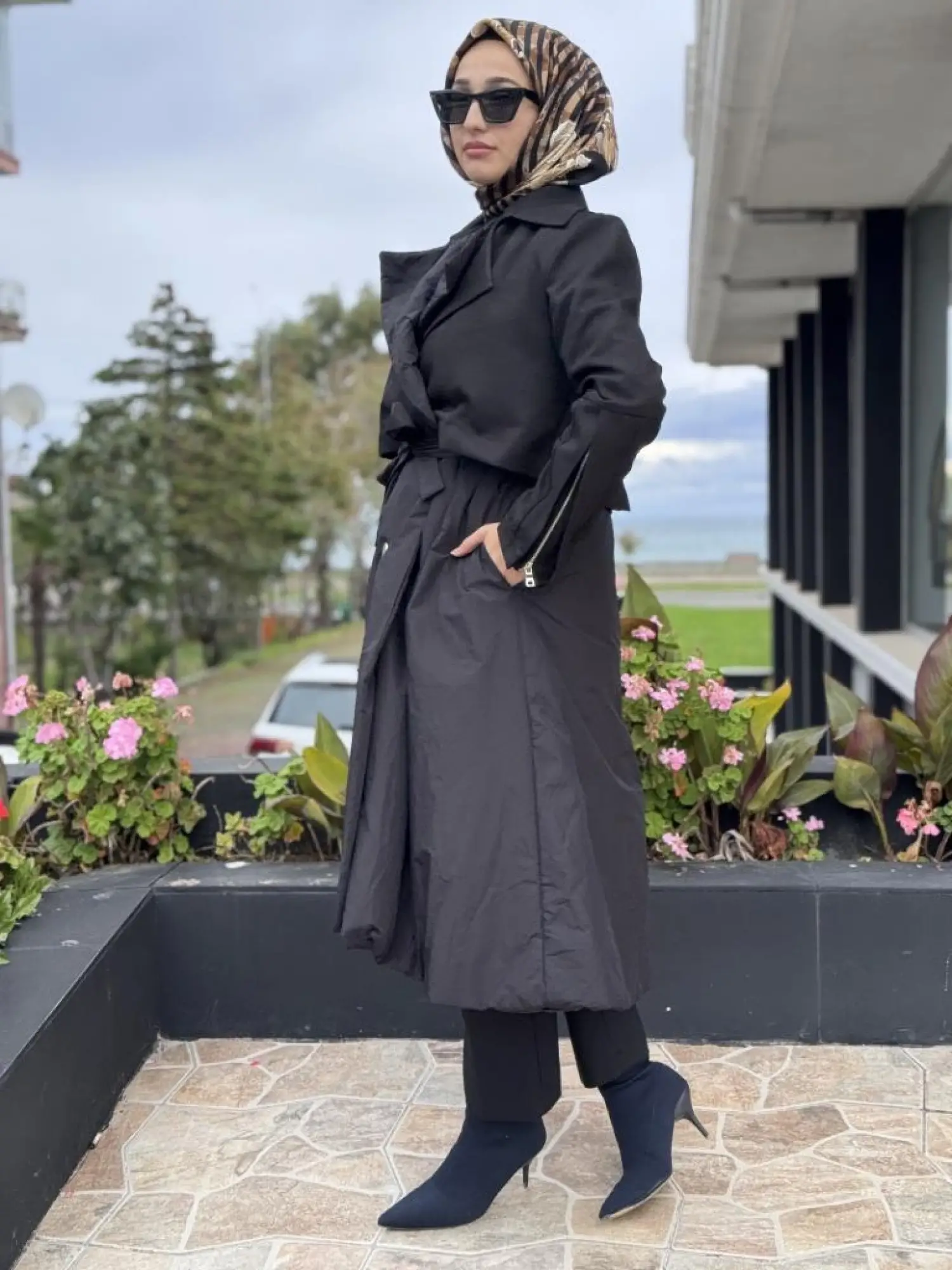 Misswhence Teknik Kumaşlı Detaylı Çırçıtlı Kap 38403