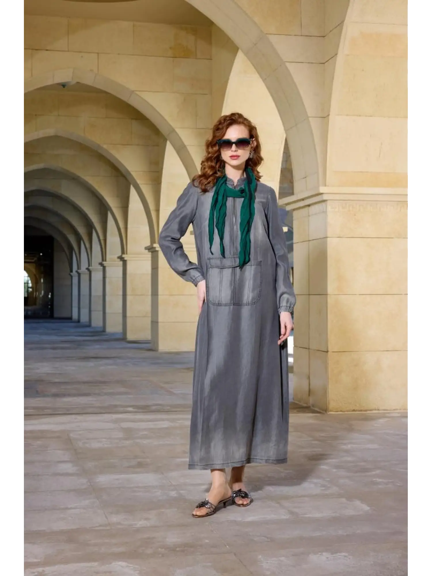 Misswhence Tencel Kot Elbise 37804