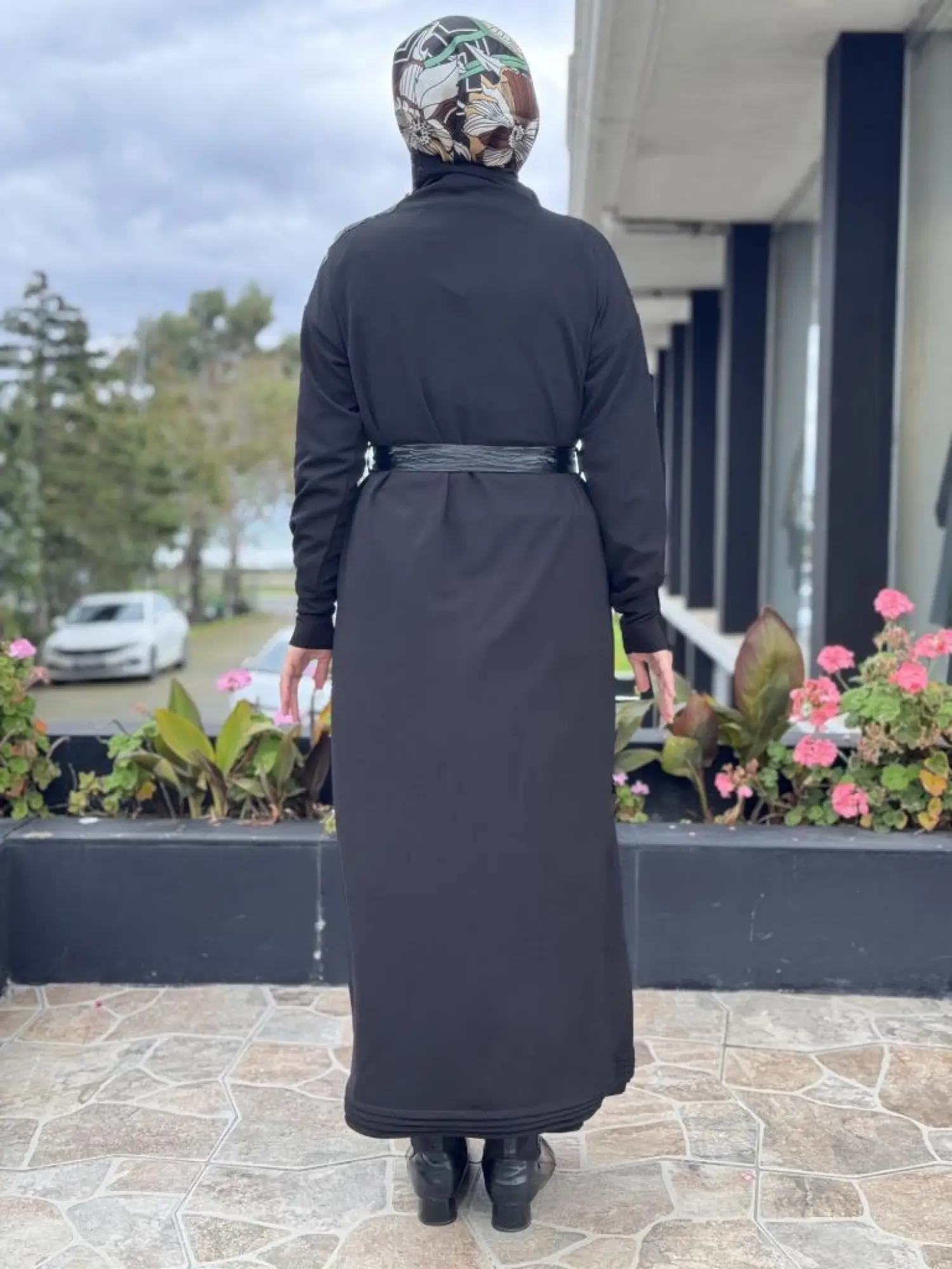 Misswhence Yaka ve Cep Fermuar Detaylı Örme Elbise 38822