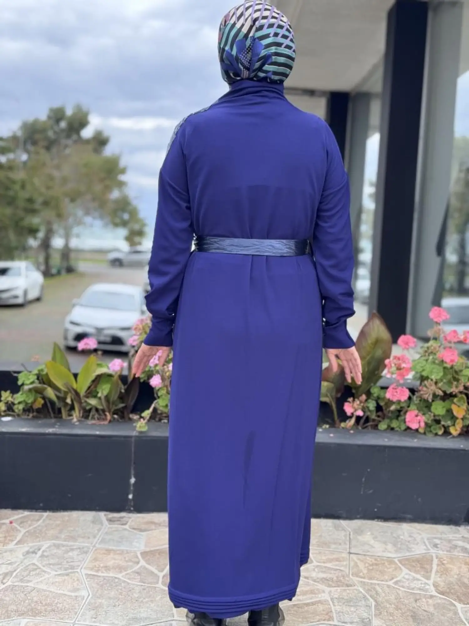 Misswhence Yaka ve Cep Fermuar Detaylı Örme Elbise 38822