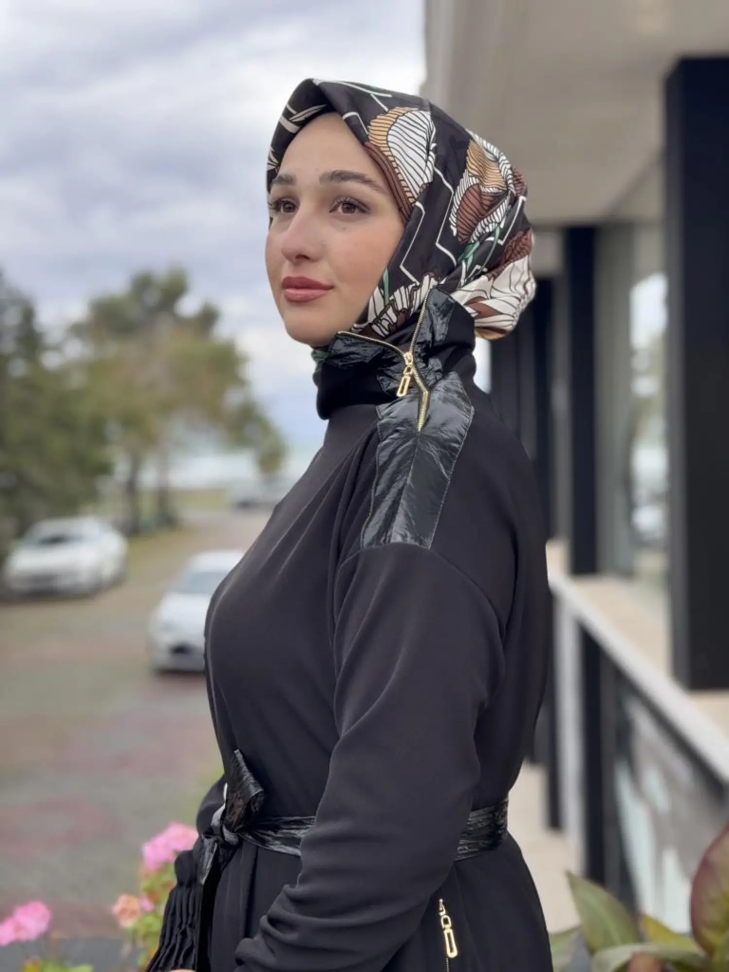 Misswhence Yaka ve Cep Fermuar Detaylı Örme Elbise 38822