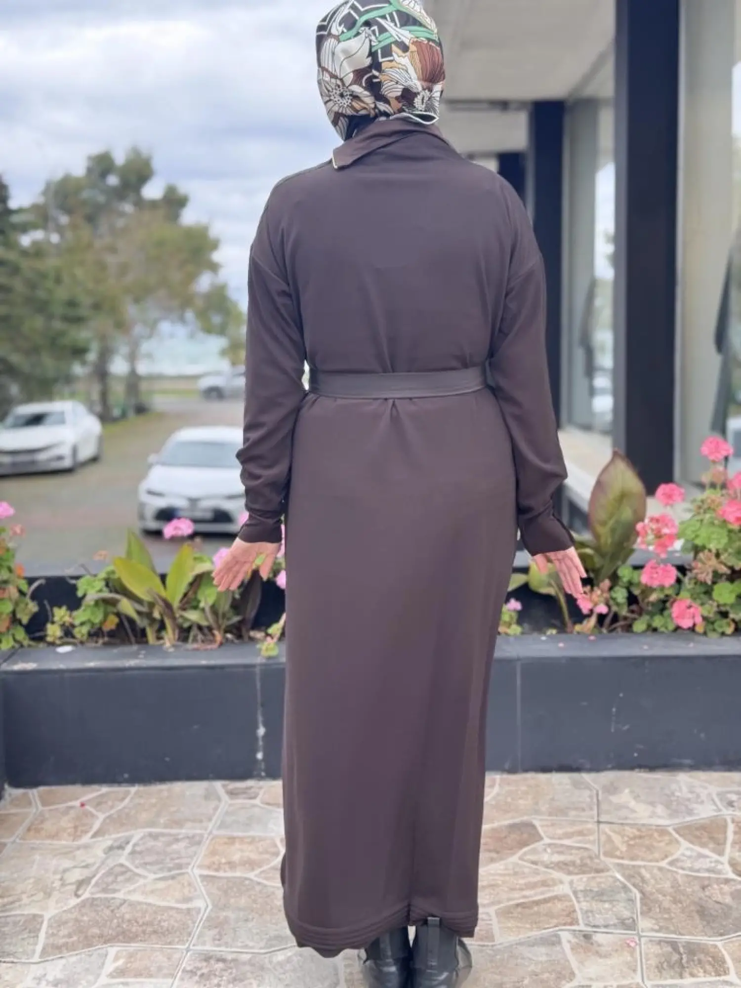 Misswhence Yaka ve Cep Fermuar Detaylı Örme Elbise 38822