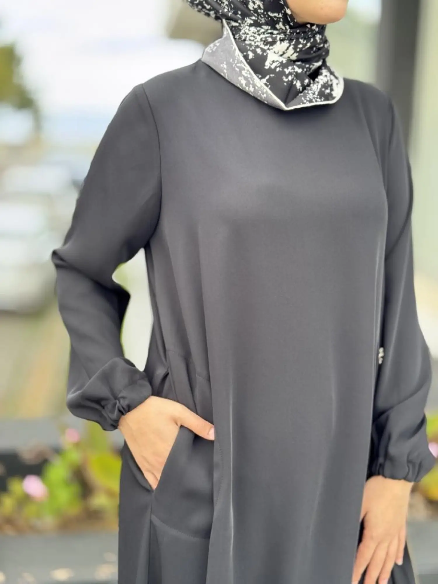 Misswhence Yandan Fermuar Detaylı Maxi Tunik Pantolon Takım 38028
