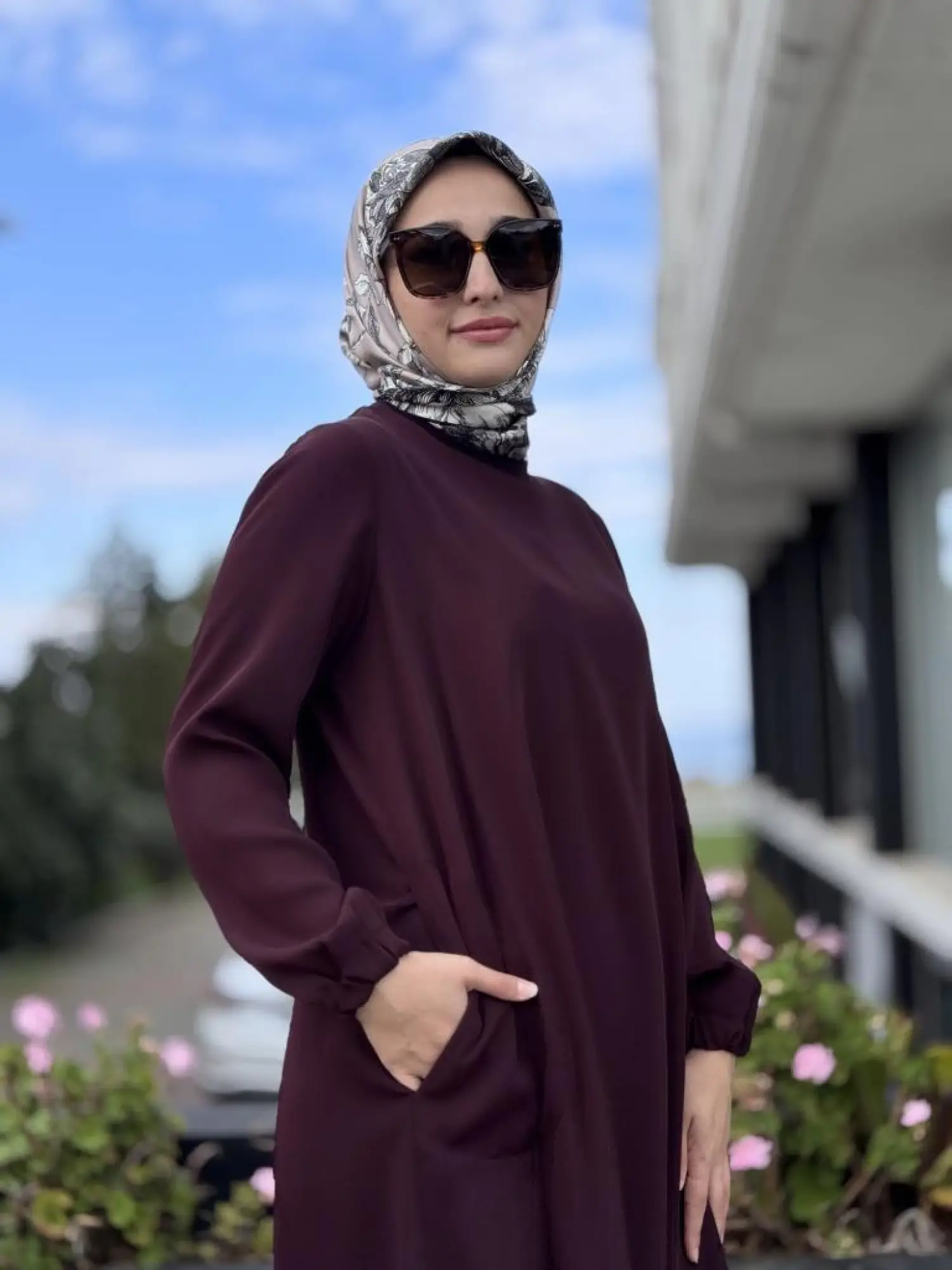 Misswhence Yandan Fermuar Detaylı Maxi Tunik Pantolon Takım 38028