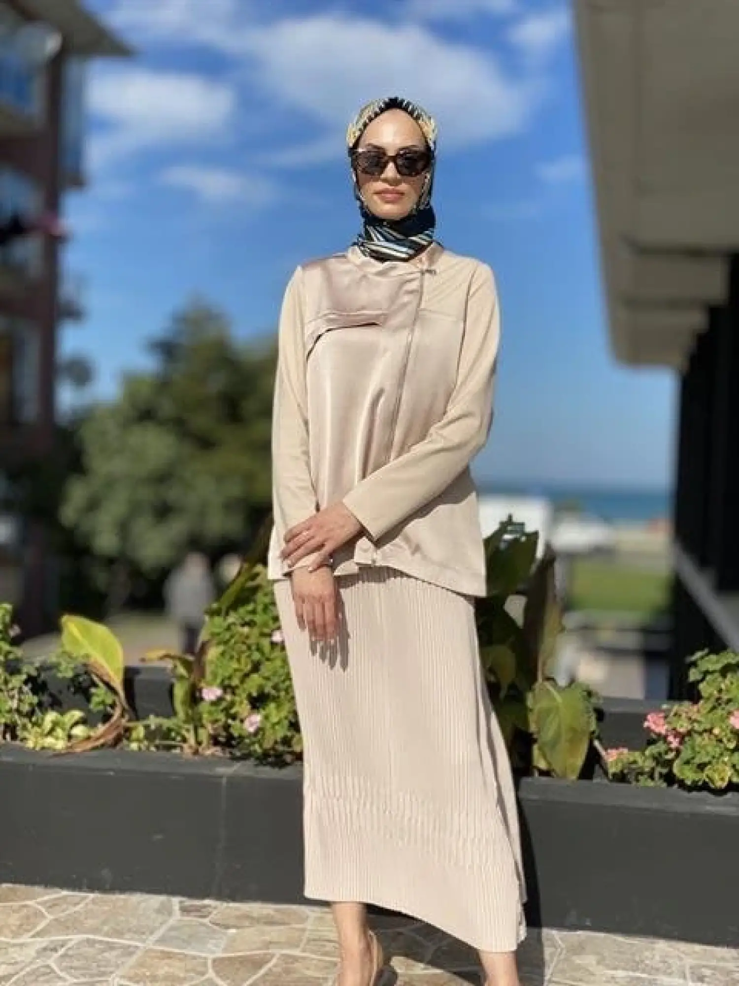 Misswhence Yandan Fermuarlı Pliseli Etek ( KİREMİT-YEŞİL VE ZÜMRÜT İÇİN GEÇERLİ)34903