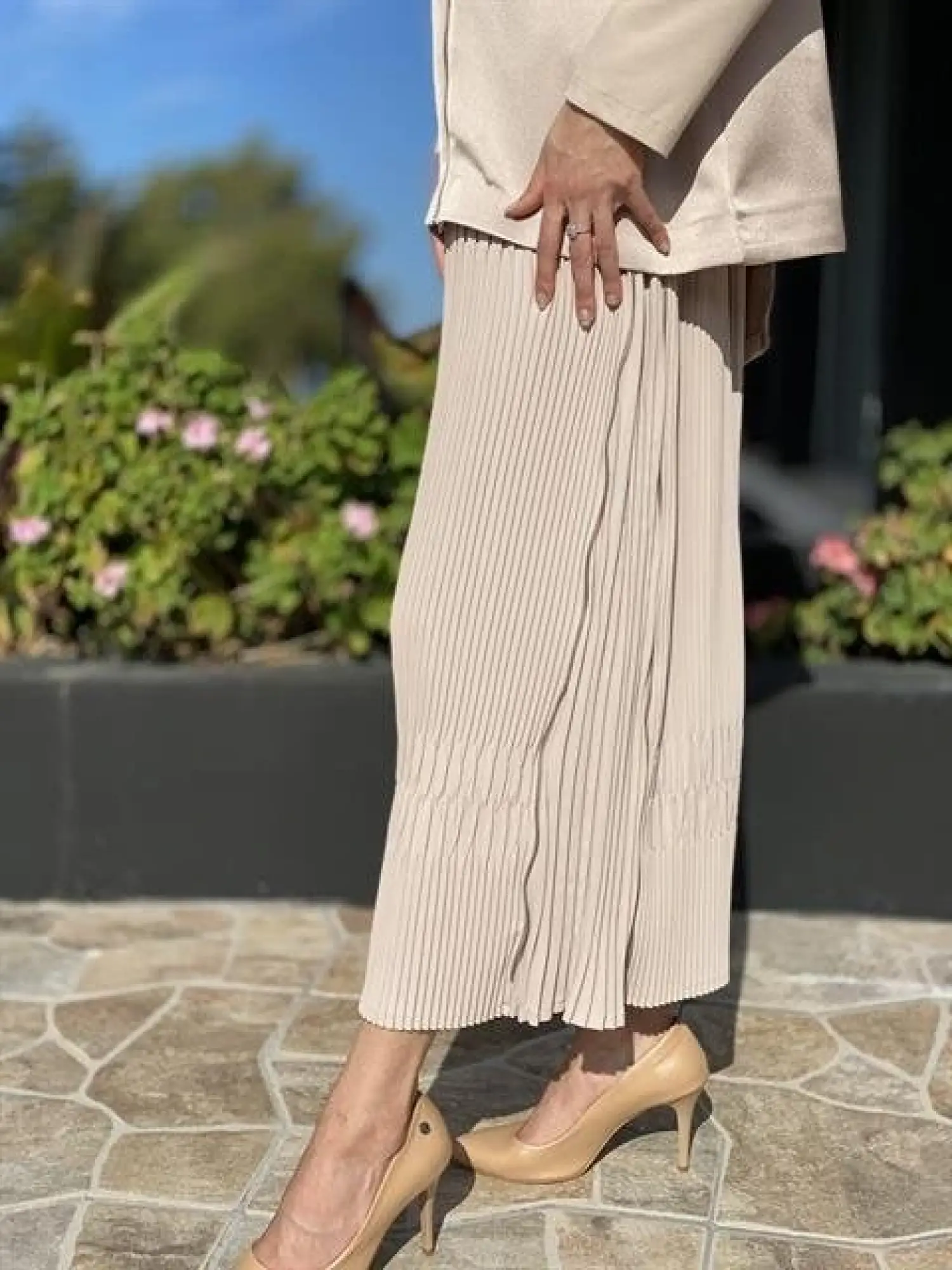 Misswhence Yandan Fermuarlı Pliseli Etek ( KİREMİT-YEŞİL VE ZÜMRÜT İÇİN GEÇERLİ)34903