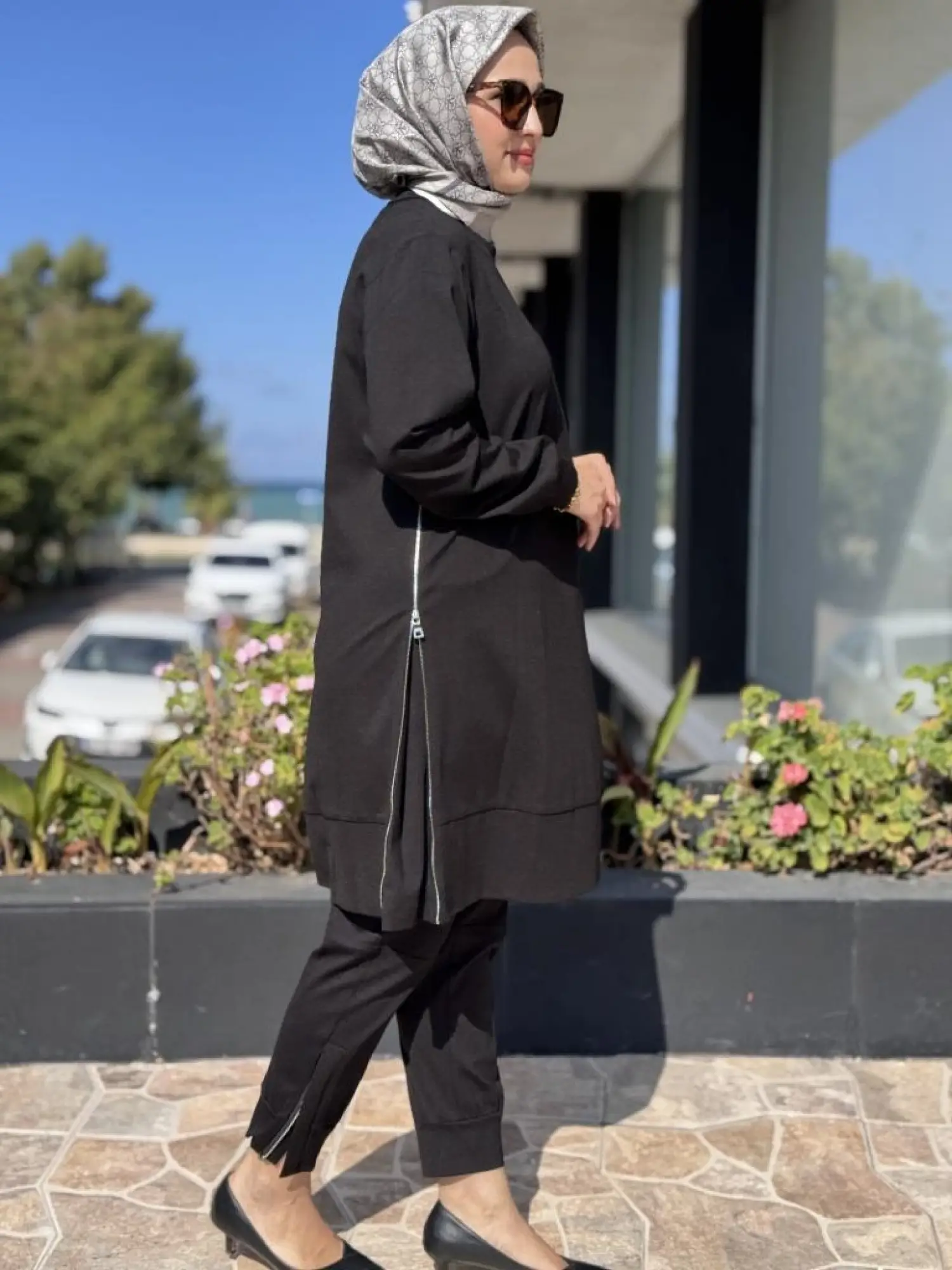 Misswhence Yanları Fermuarlı Viscon Tunik 38020