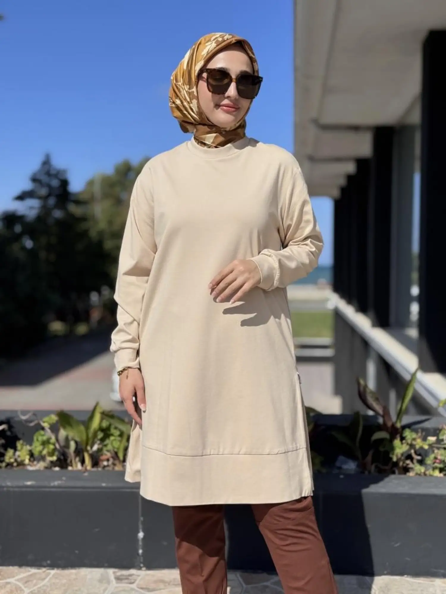 Misswhence Yanları Fermuarlı Viscon Tunik 38020
