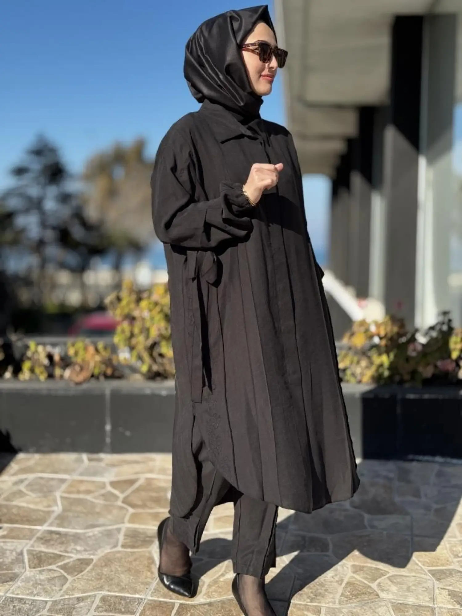 Misswhence Yanları Nakış Detaylı Gömlek Pantolon Takım 37301