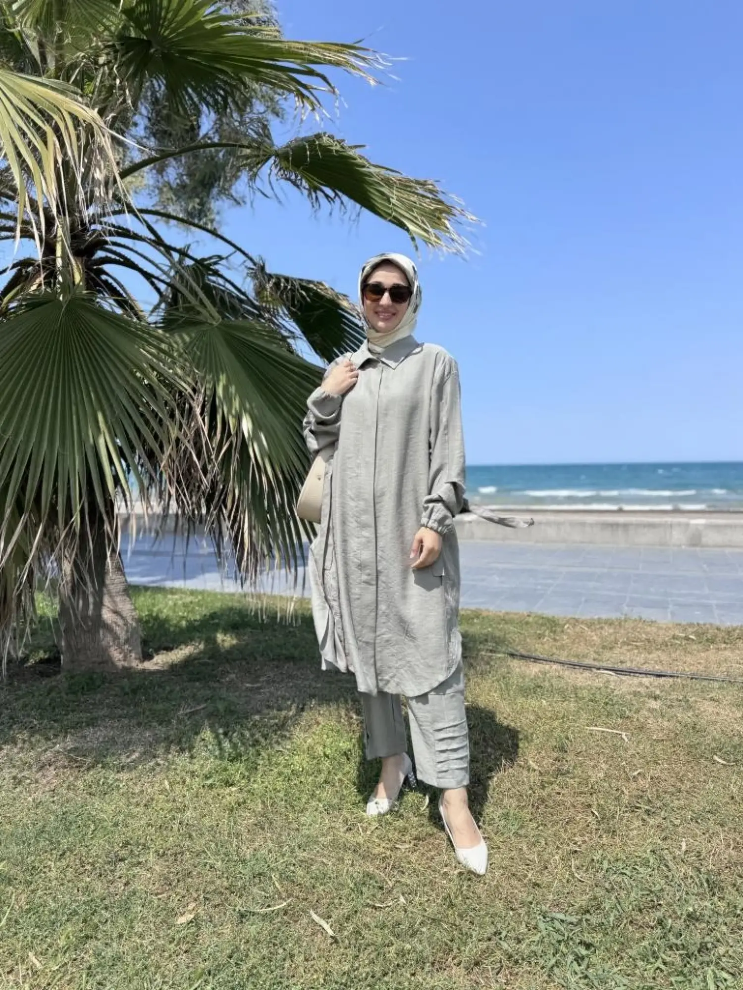 Misswhence Yanları Nakış Detaylı Gömlek Pantolon Takım 37301