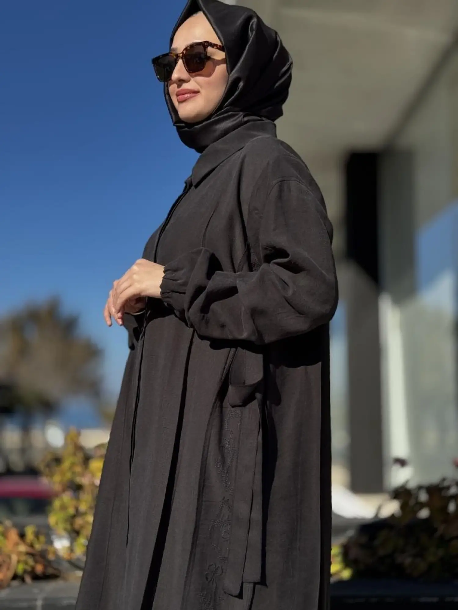 Misswhence Yanları Nakış Detaylı Gömlek Pantolon Takım 37301