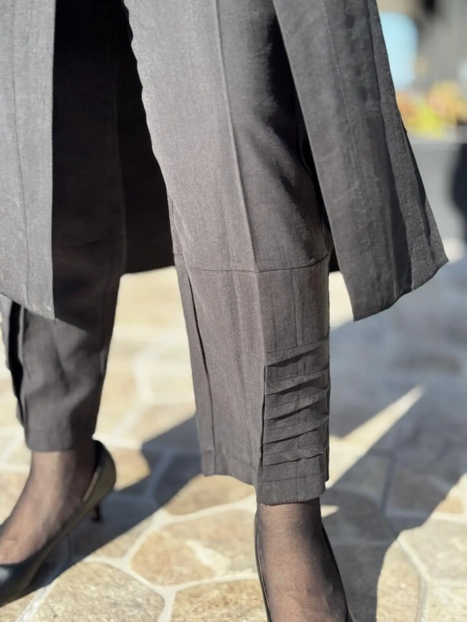 Misswhence Yanları Nakış Detaylı Gömlek Pantolon Takım 37301