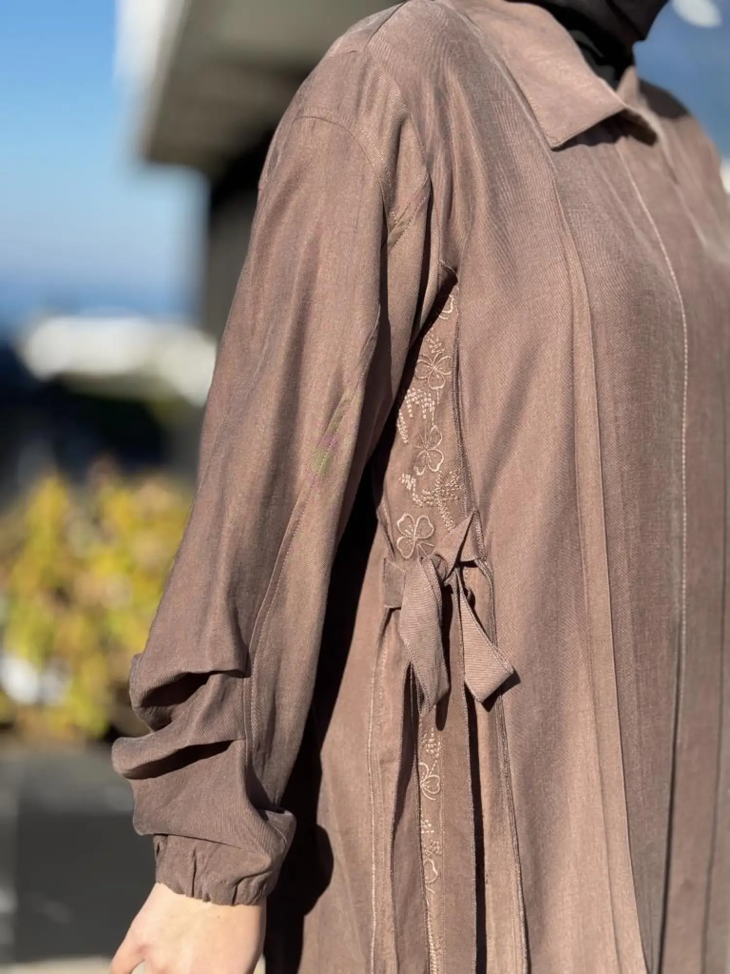 Misswhence Yanları Nakış Detaylı Gömlek Pantolon Takım 37301