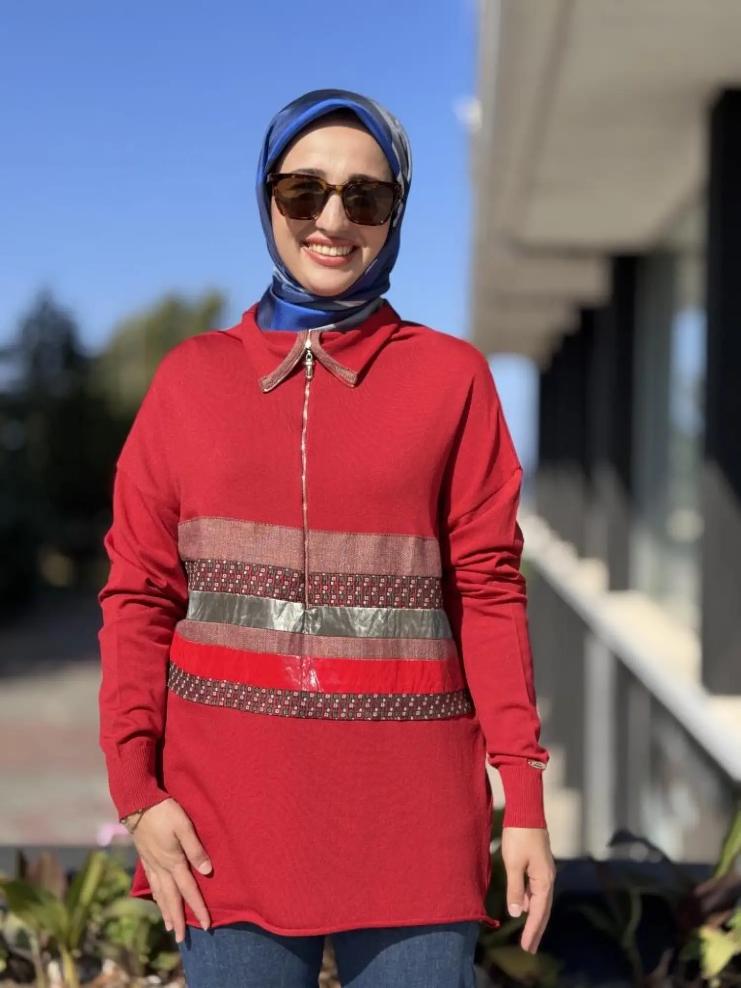 Misswhence Yarım Fermuralı Triko Tunik 38001